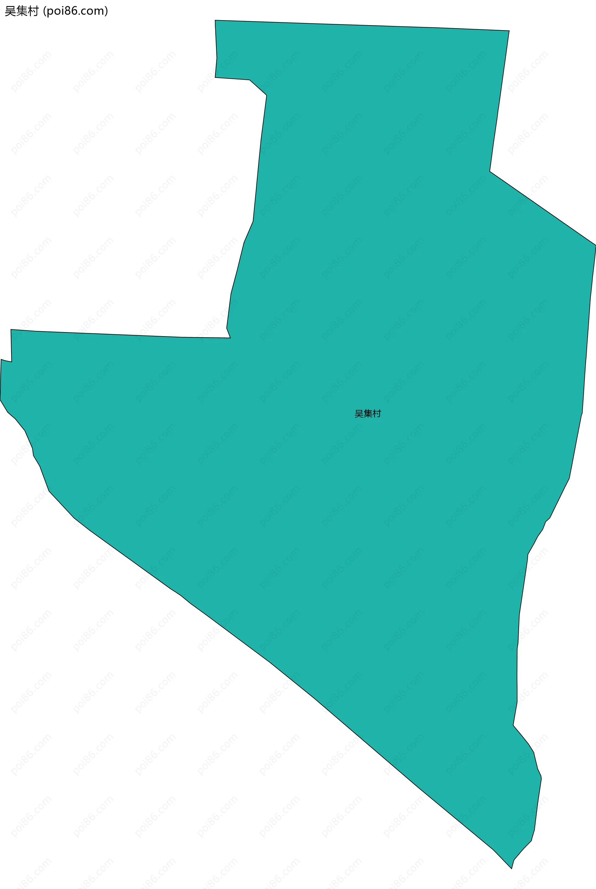吴集村边界地图
