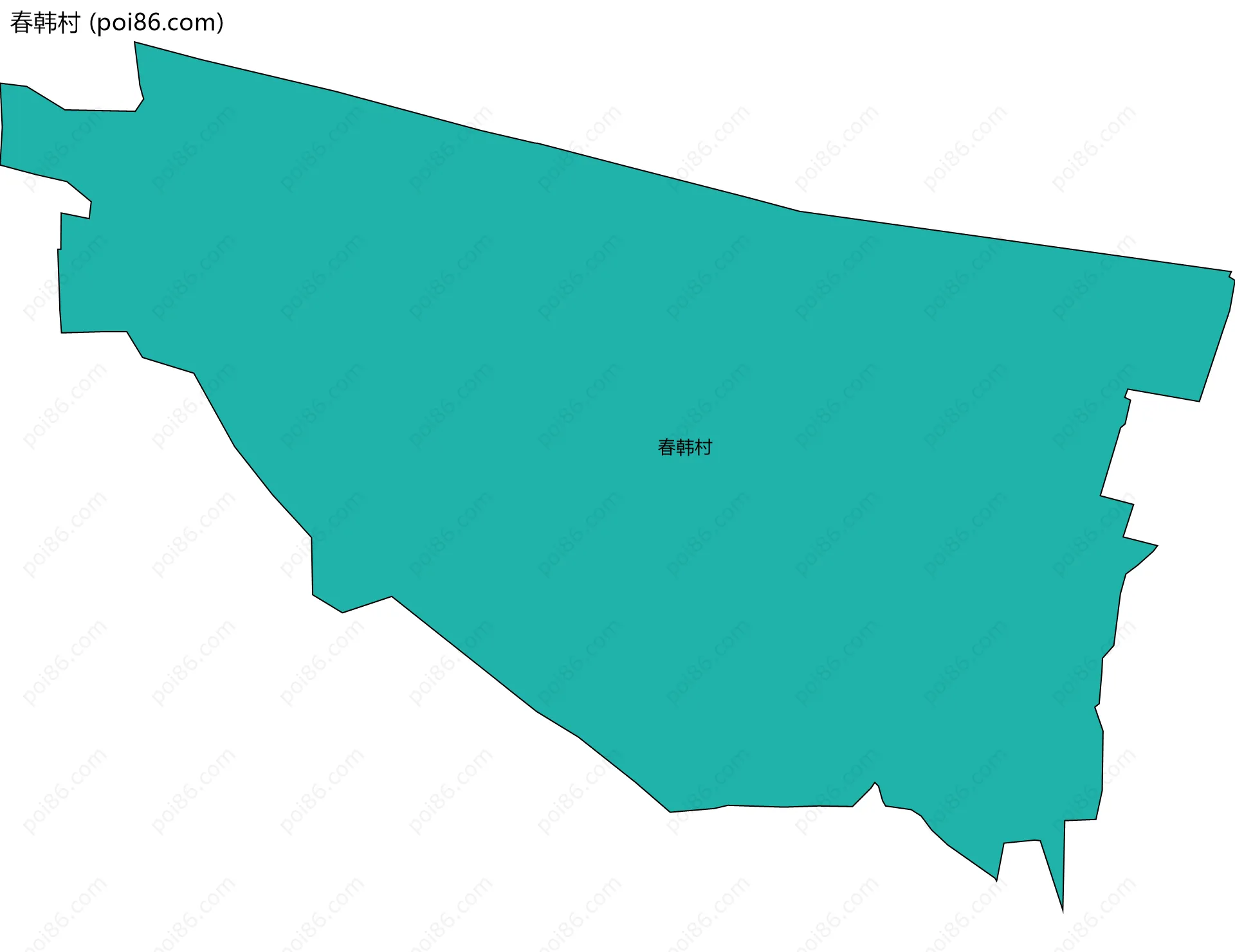 春韩村边界地图