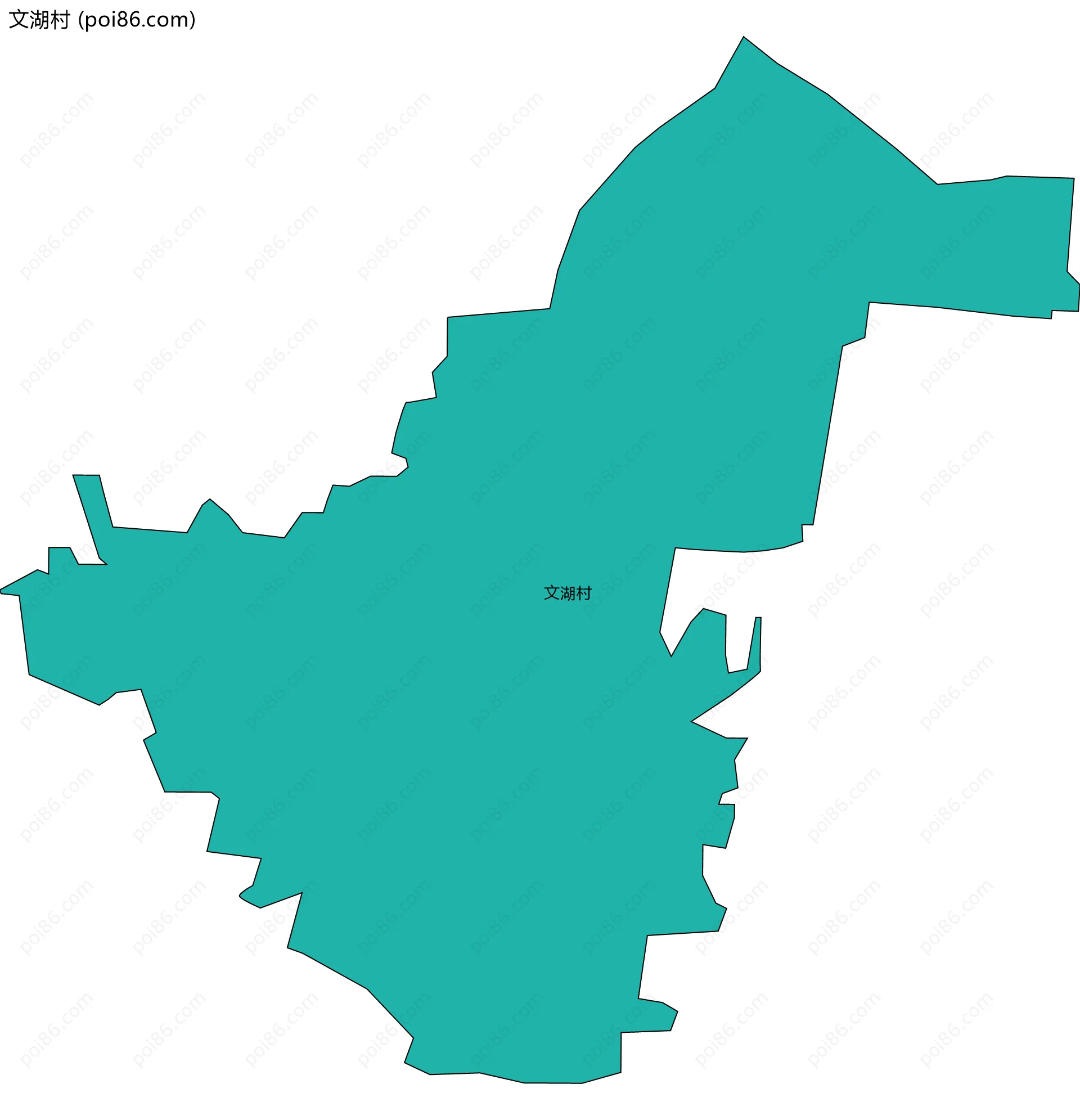 文湖村边界地图