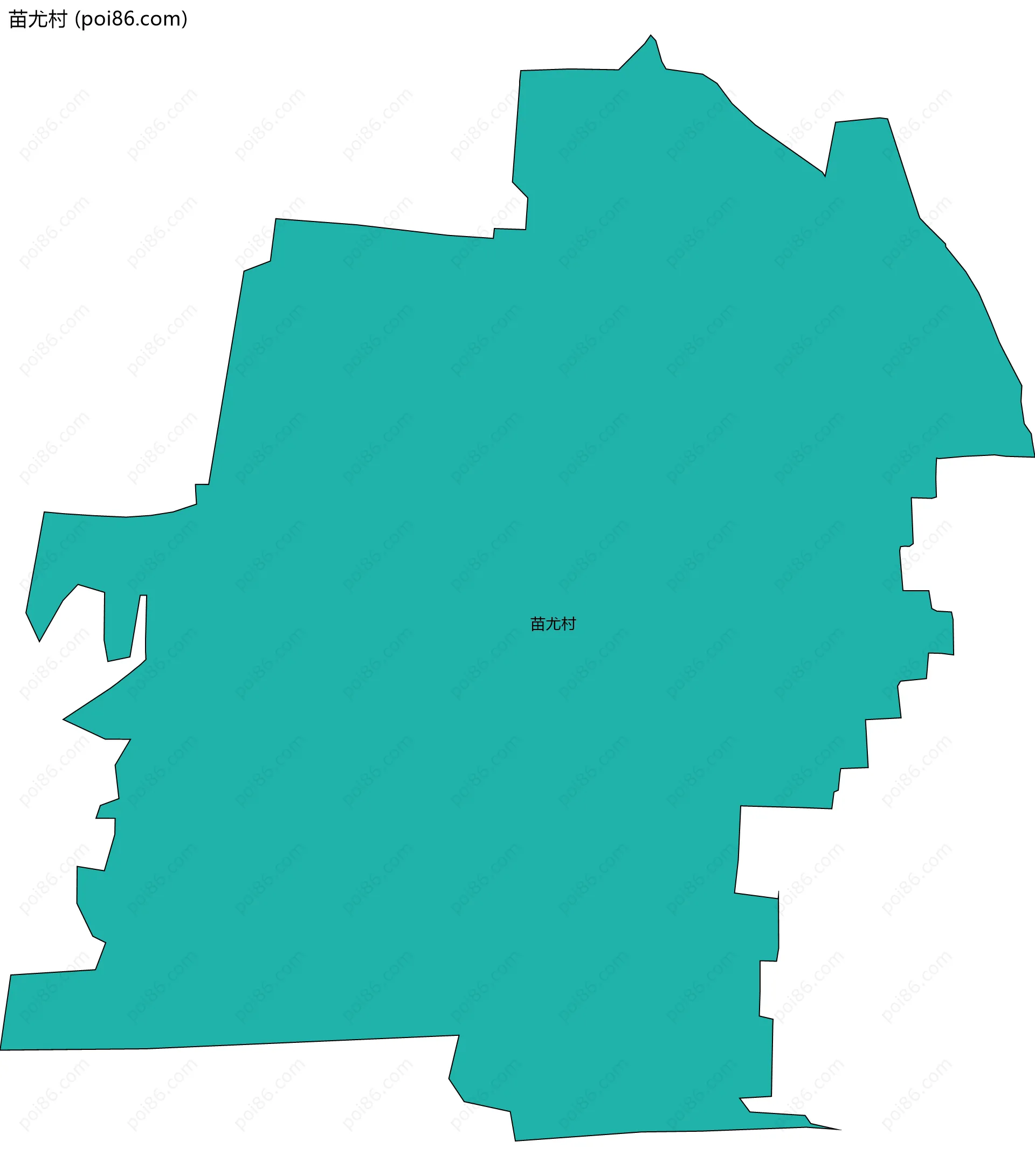 苗尤村边界地图