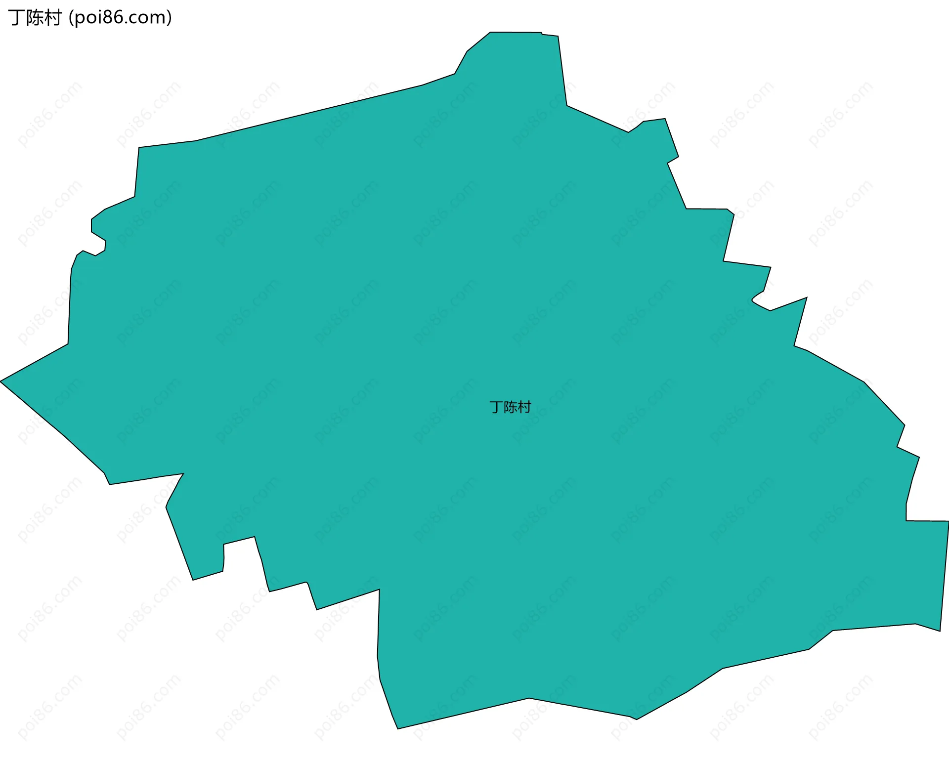 丁陈村边界地图