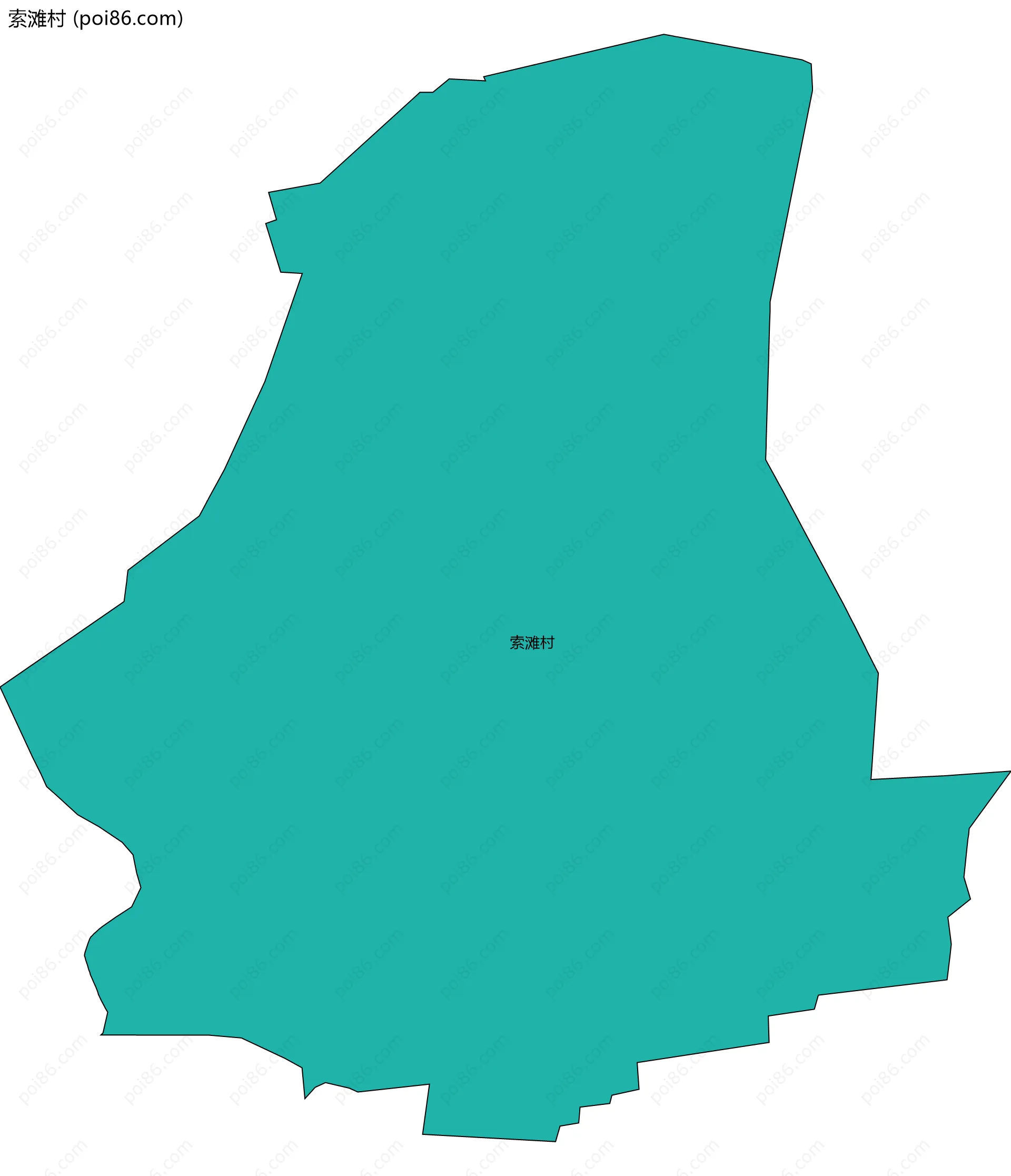 索滩村边界地图