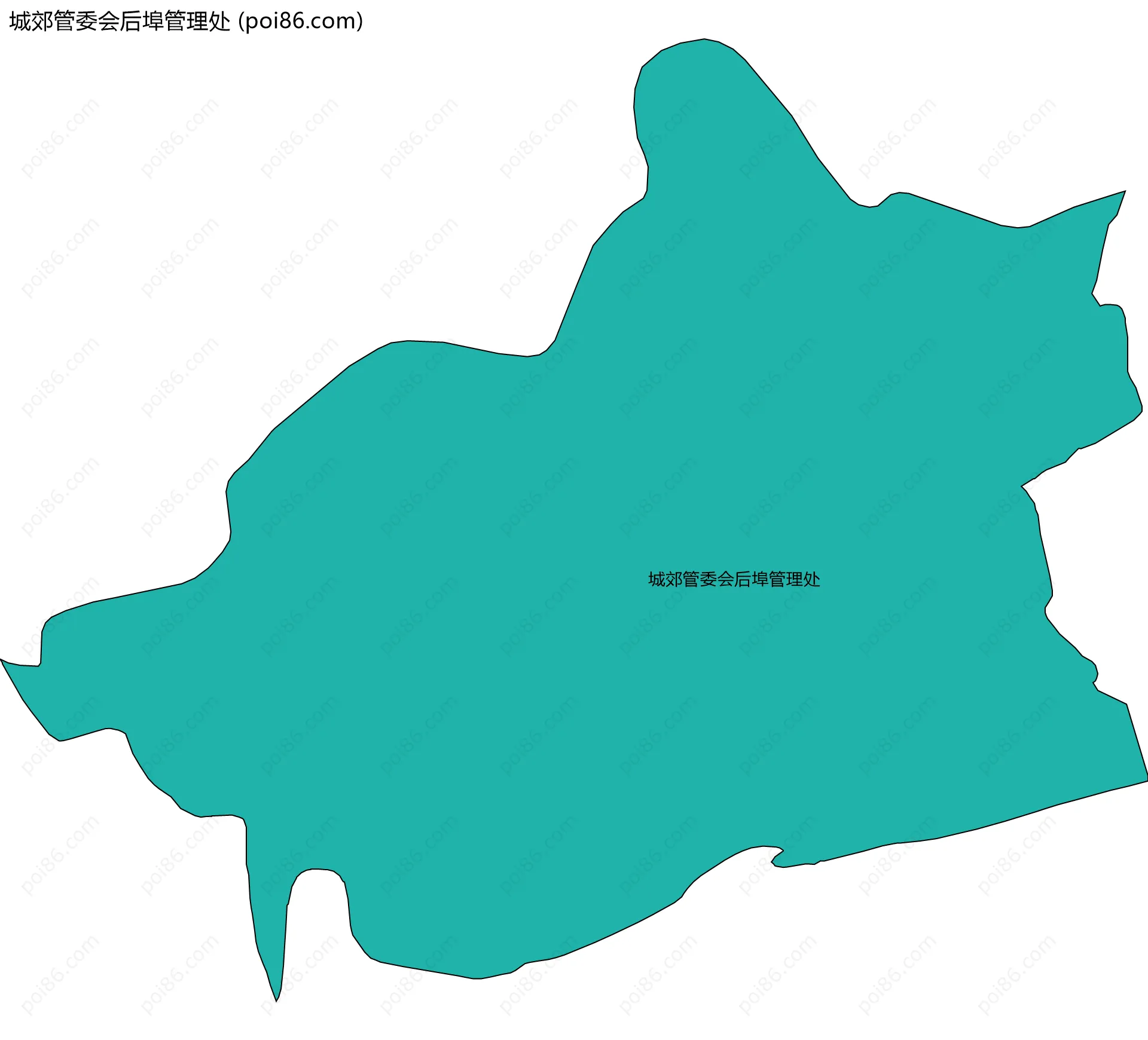 城郊管委会后埠管理处边界地图