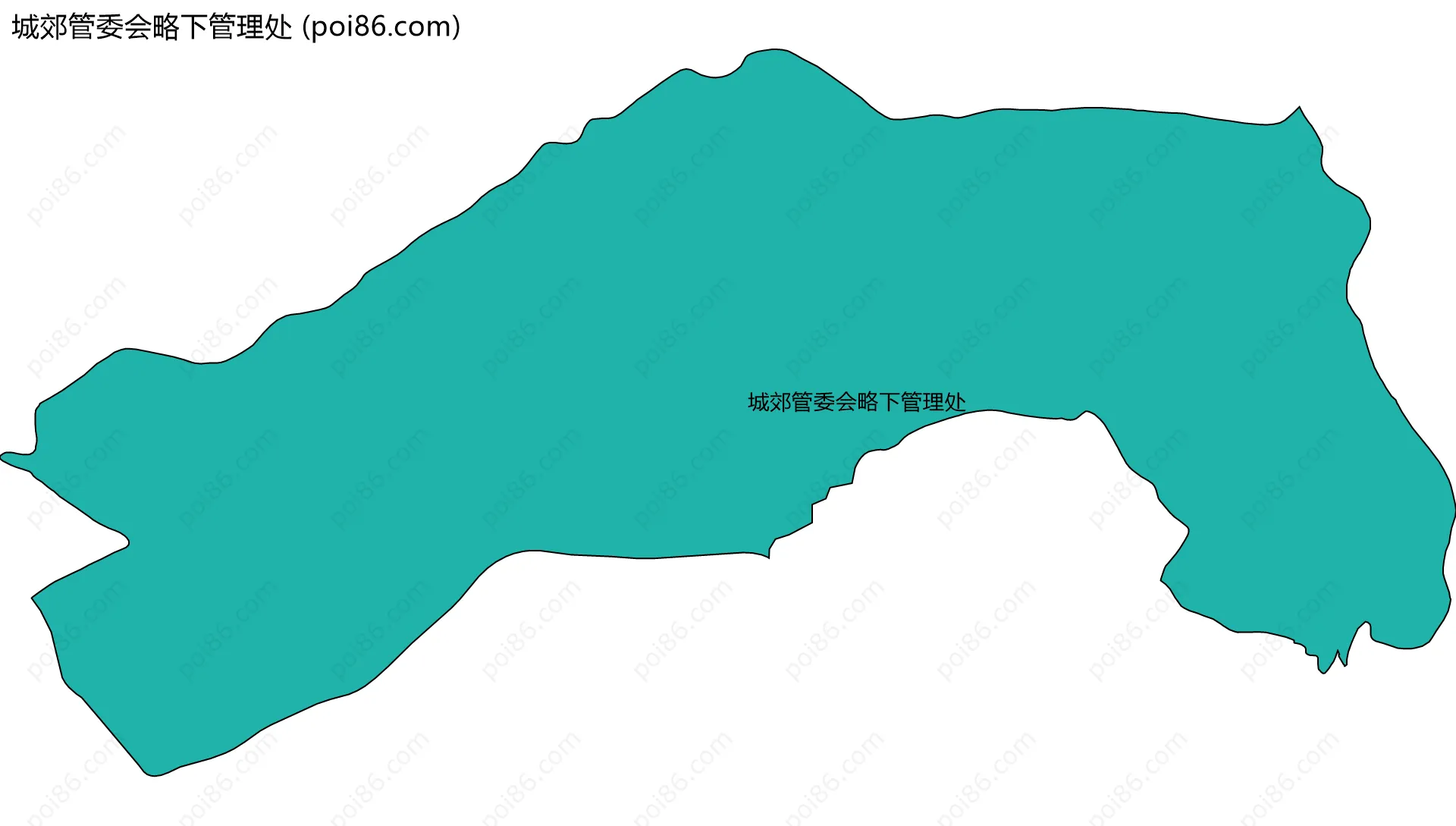 城郊管委会略下管理处边界地图