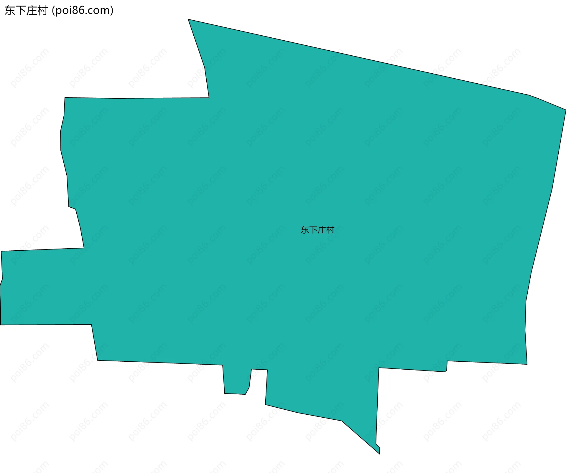 东下庄村边界地图
