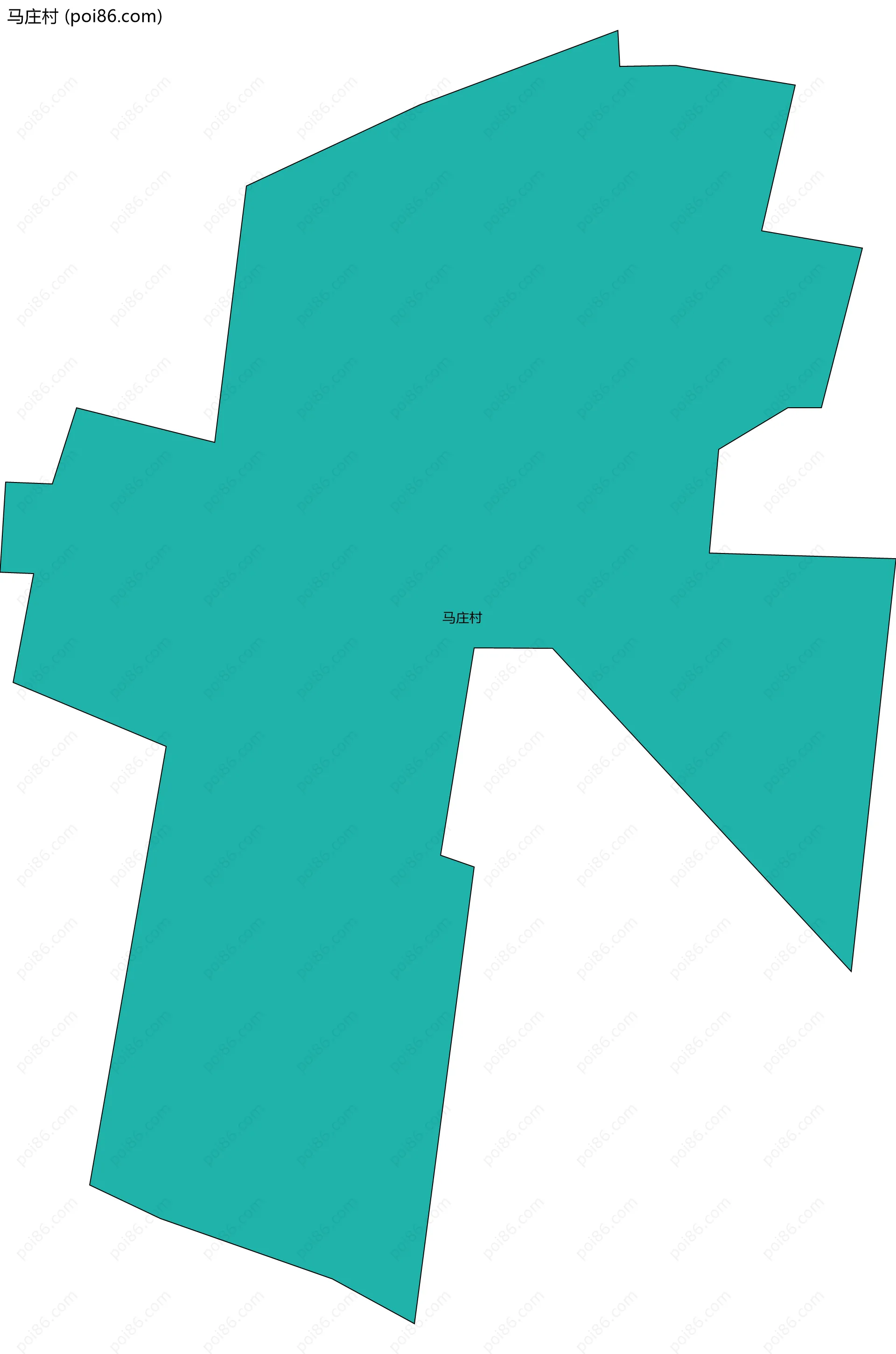马庄村边界地图