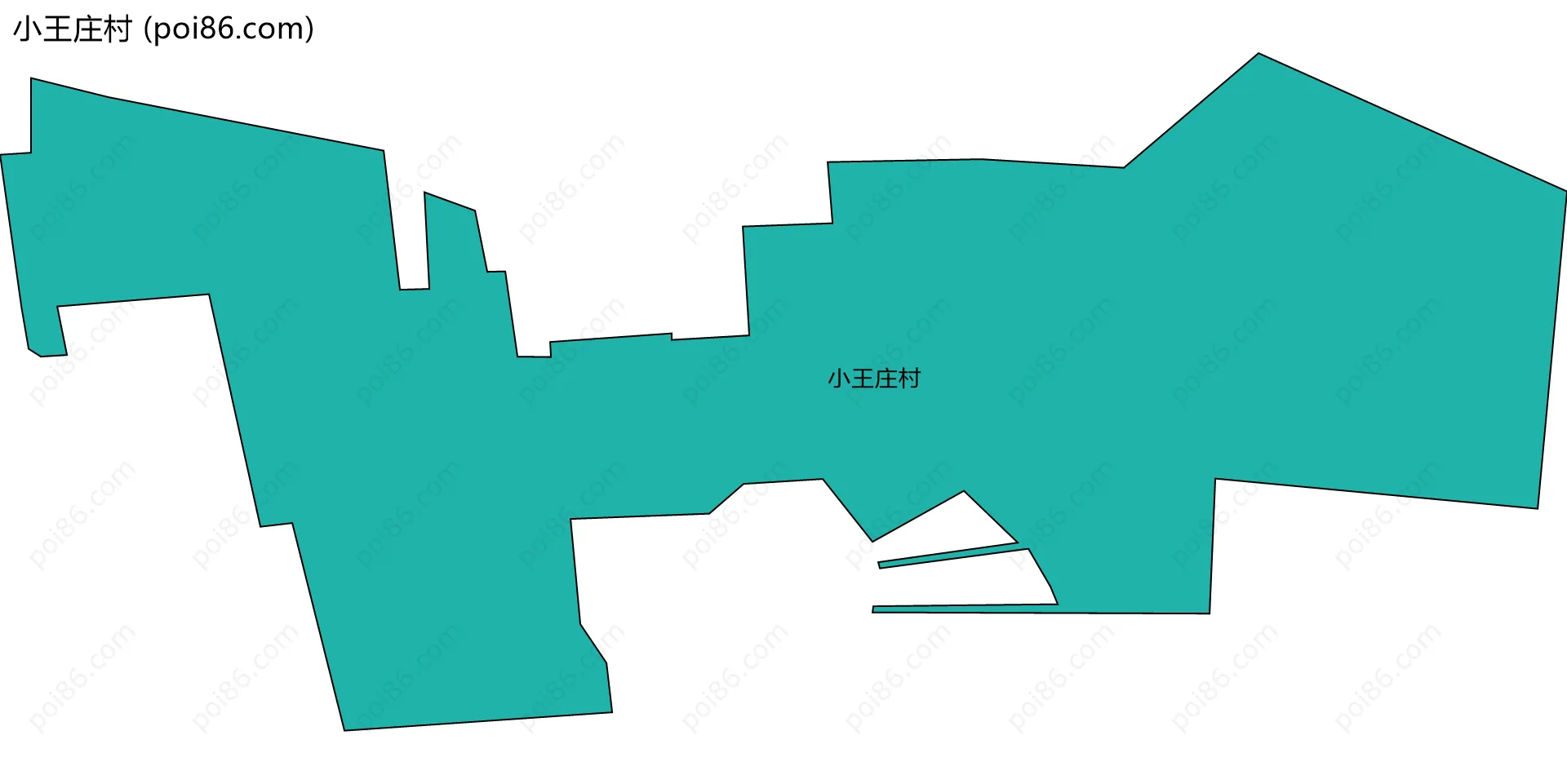 小王庄村边界地图