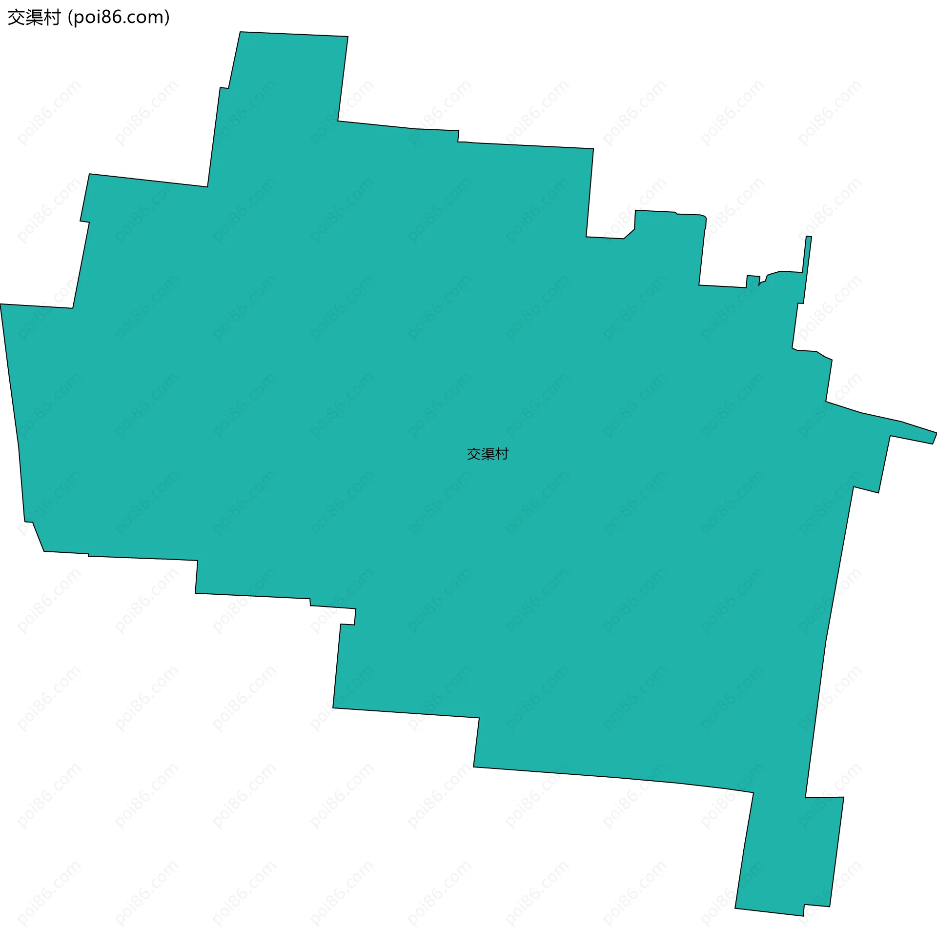交渠村边界地图