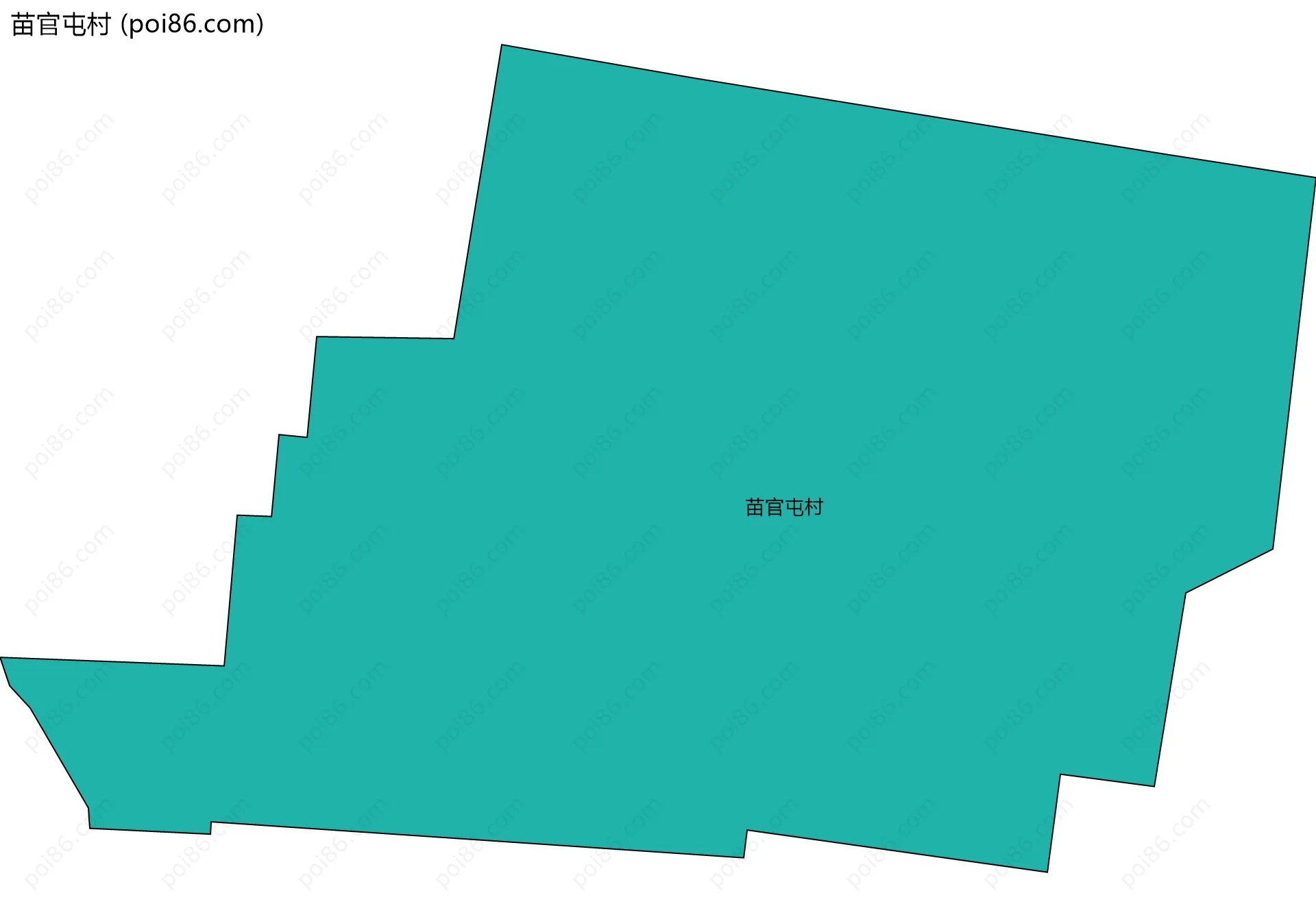 苗官屯村边界地图