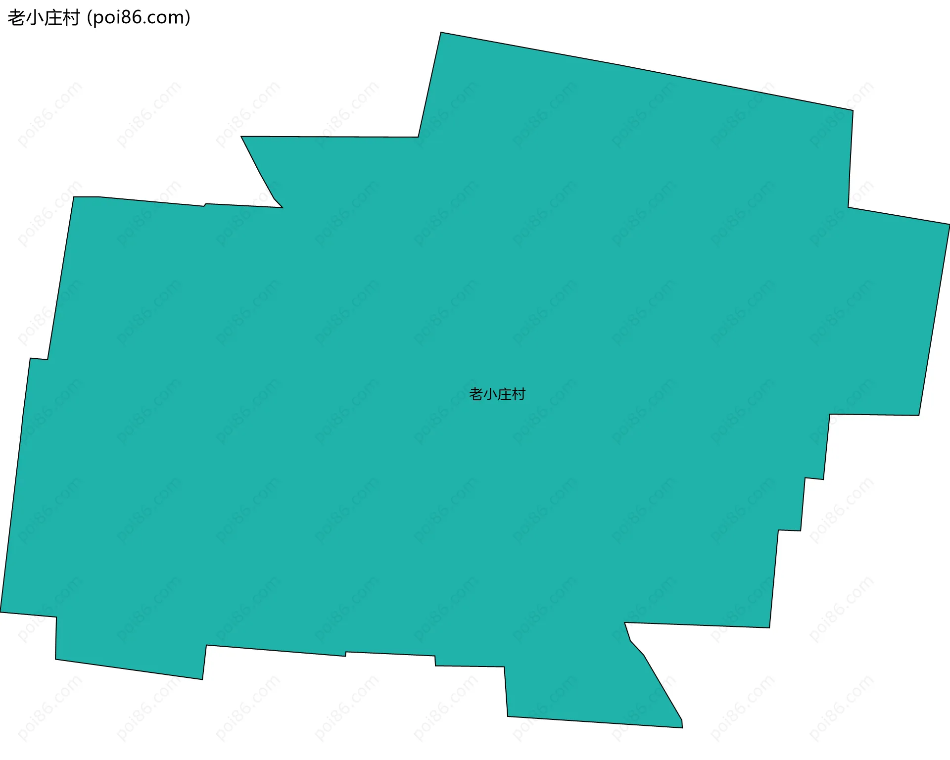 老小庄村边界地图