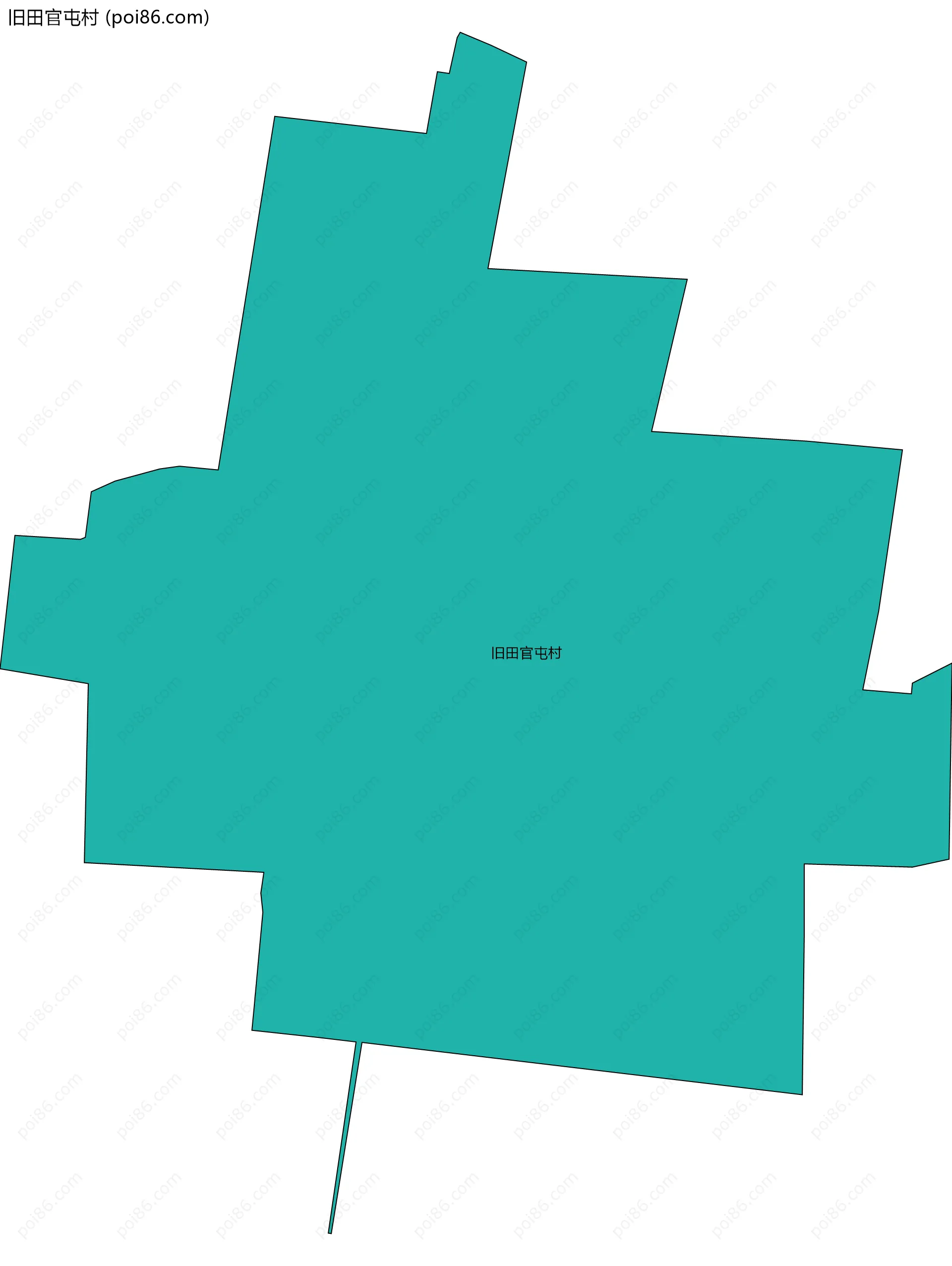 旧田官屯村边界地图