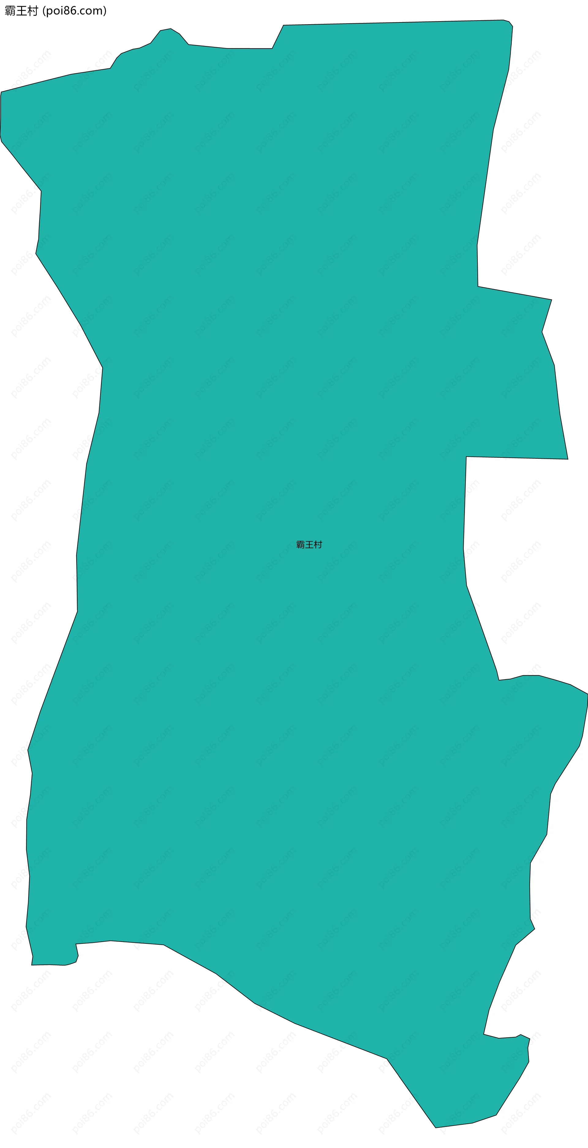 霸王村边界地图