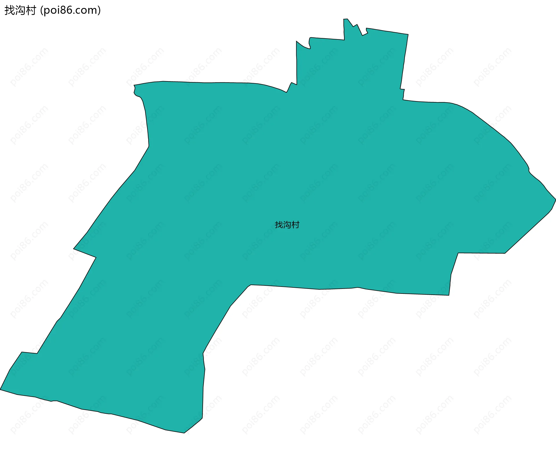 找沟村边界地图