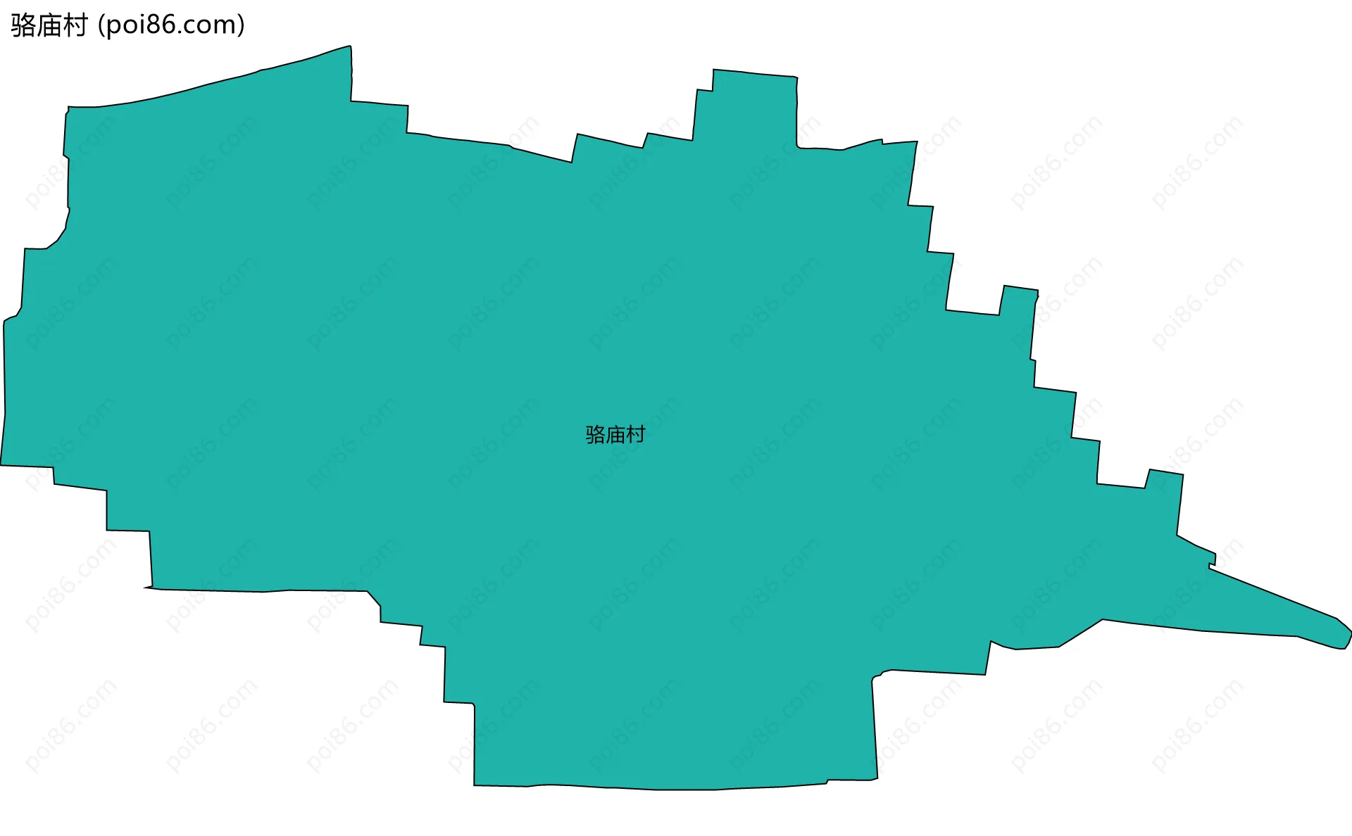 骆庙村边界地图