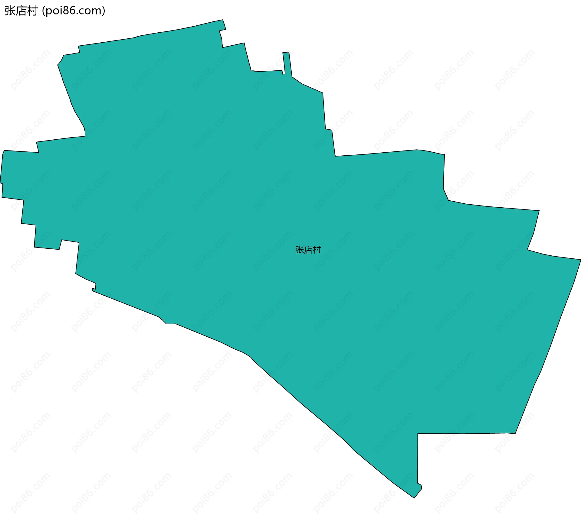 张店村边界地图