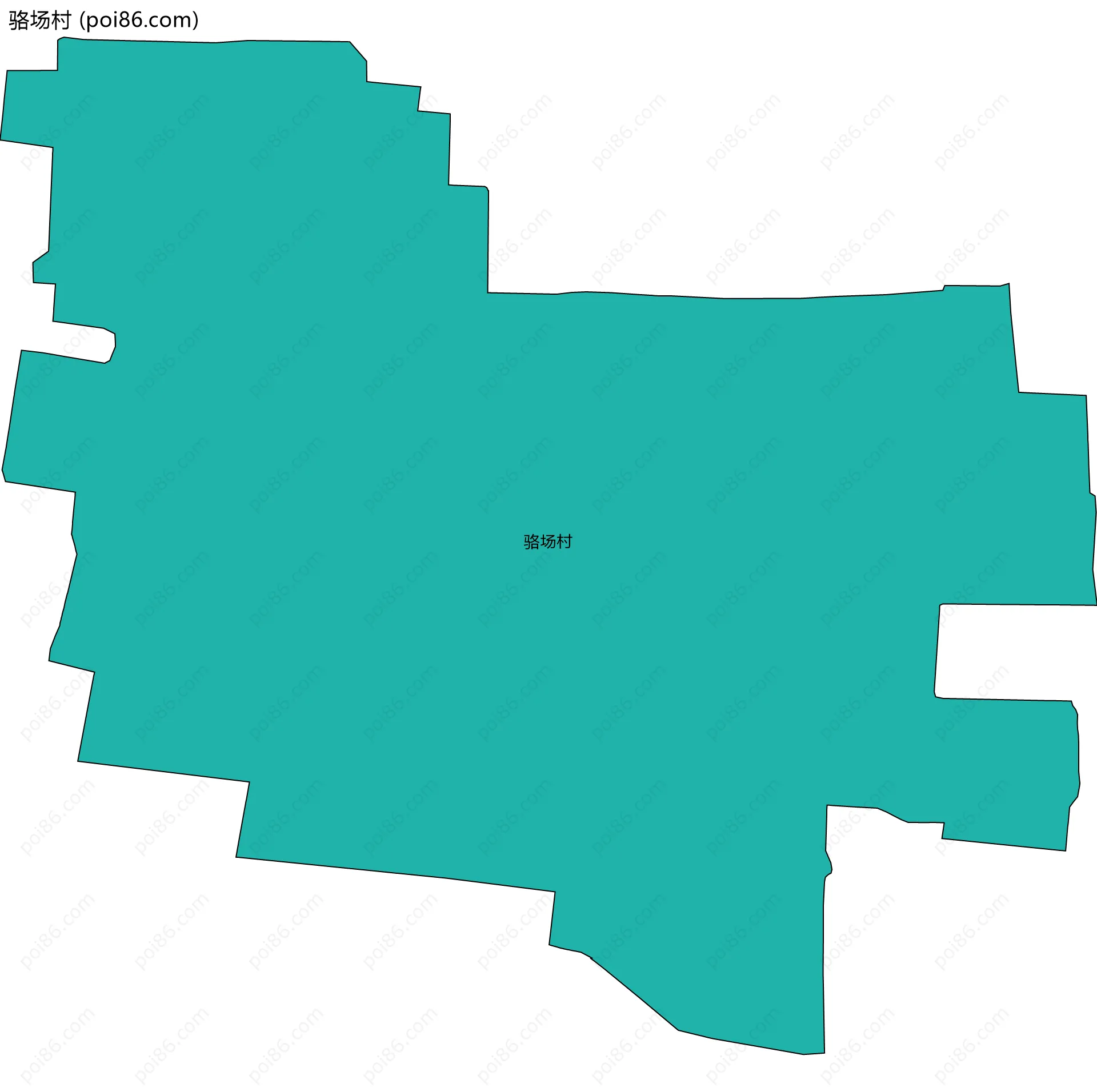 骆场村边界地图