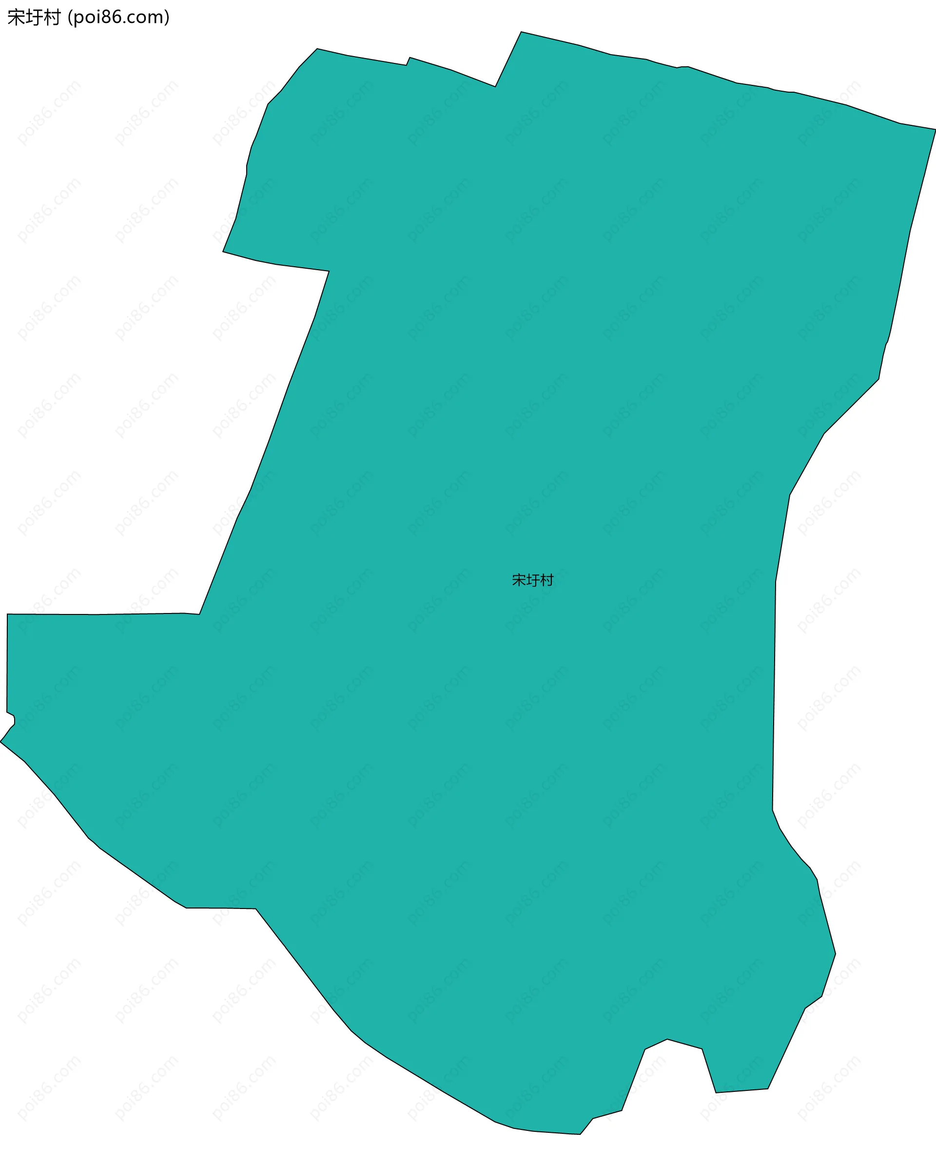 宋圩村边界地图