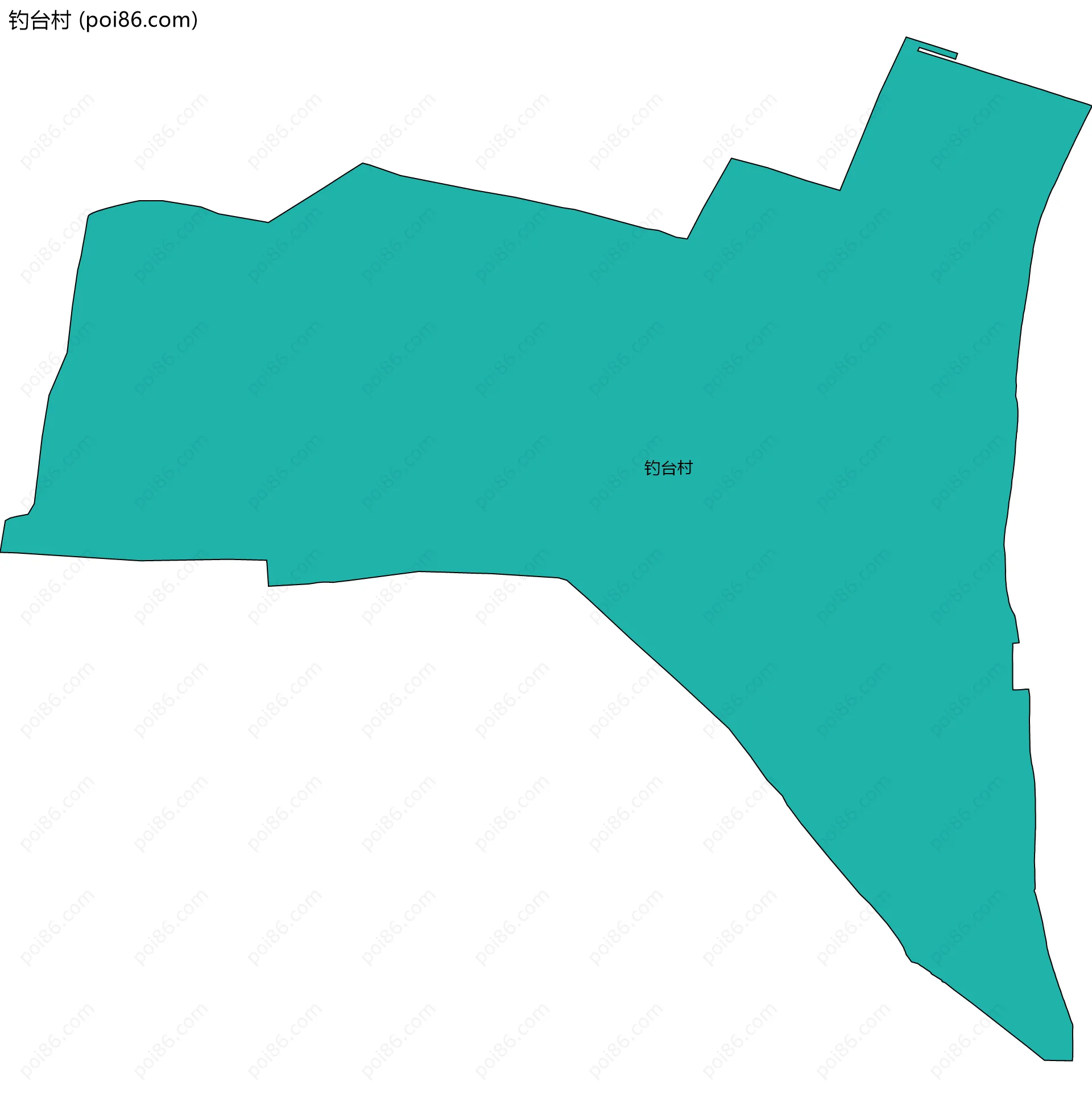 钓台村边界地图