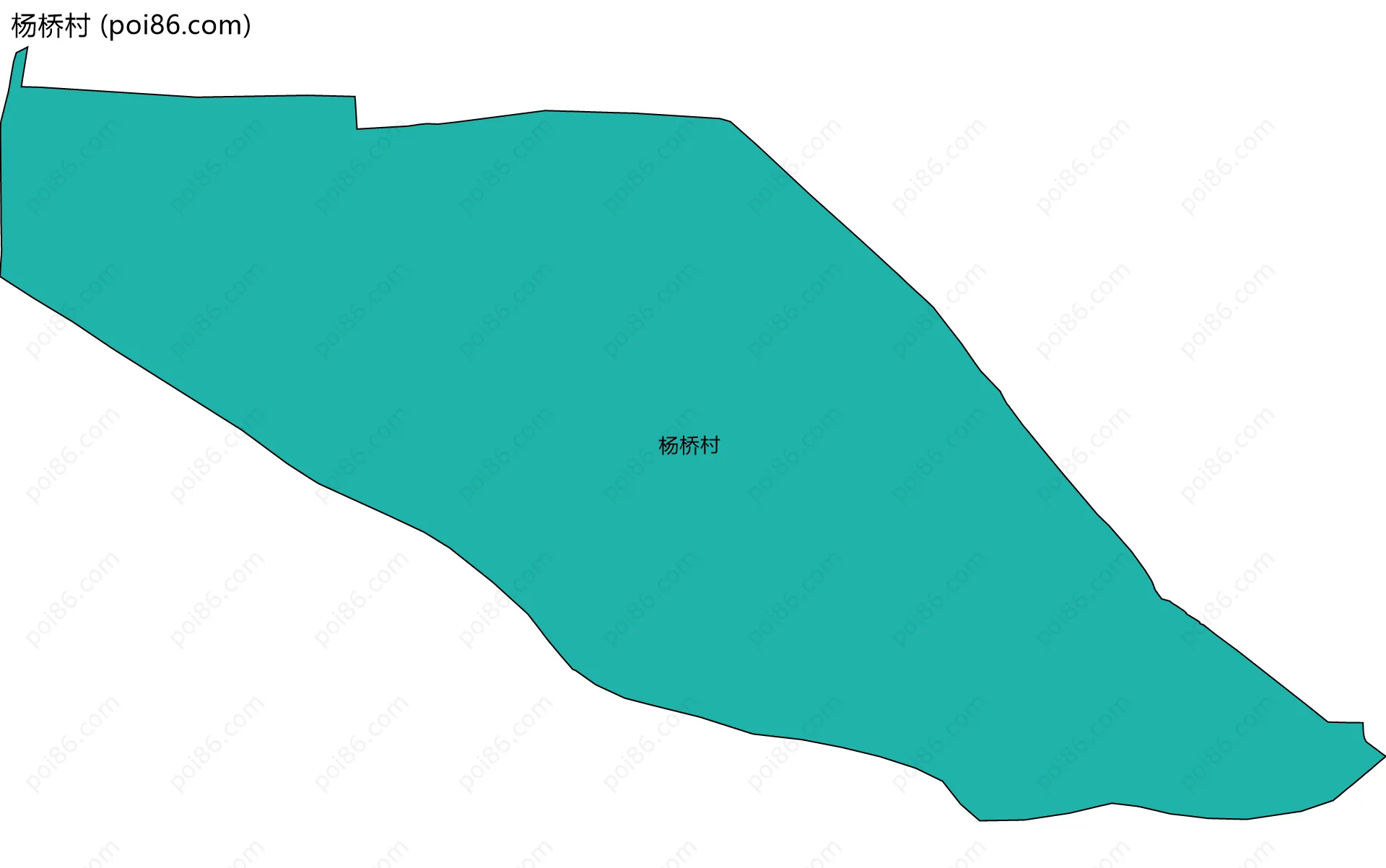 杨桥村边界地图