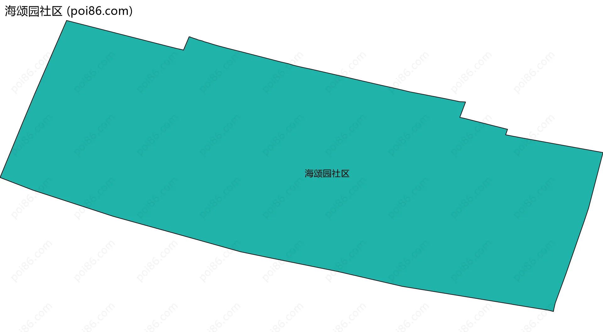 海颂园社区边界地图