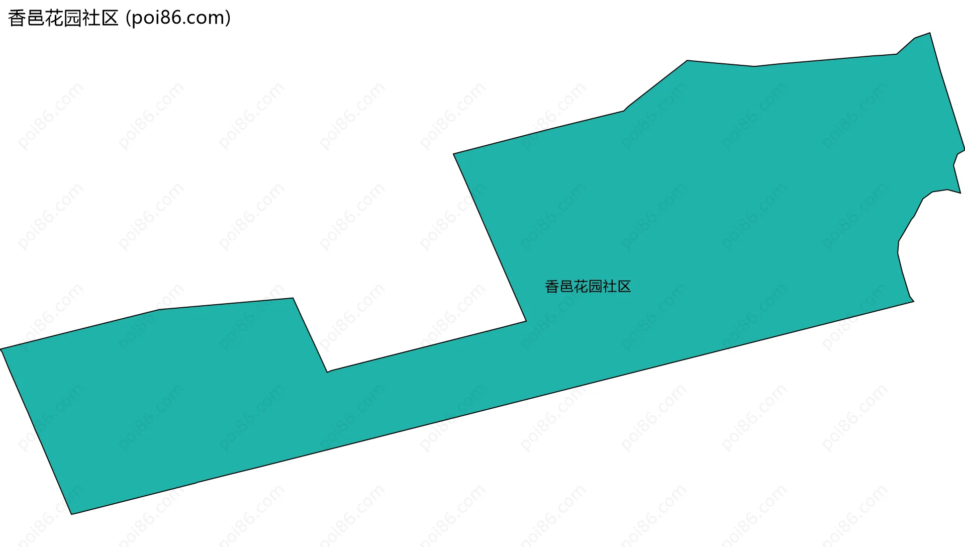 香邑花园社区边界地图