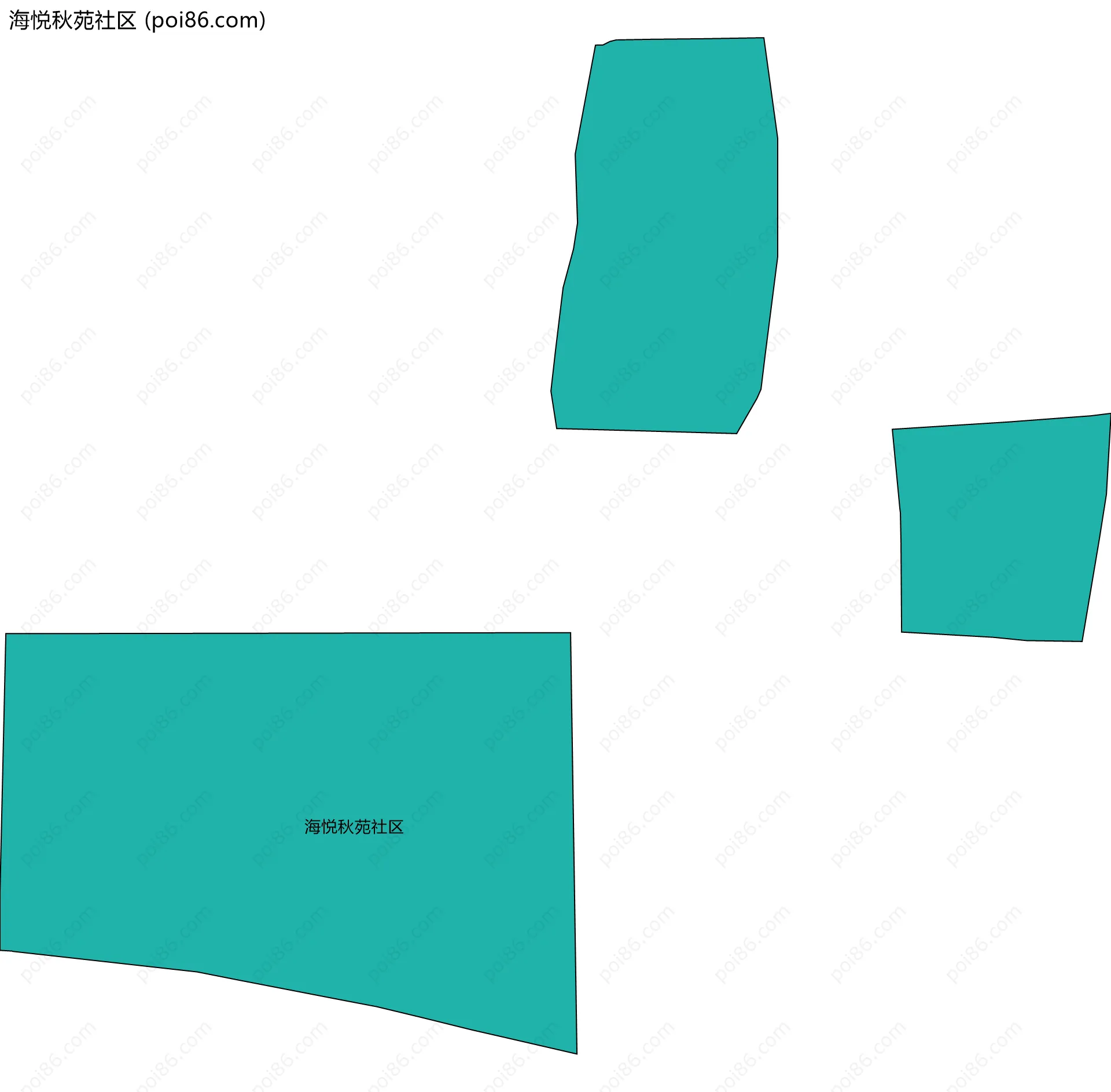 海悦秋苑社区边界地图