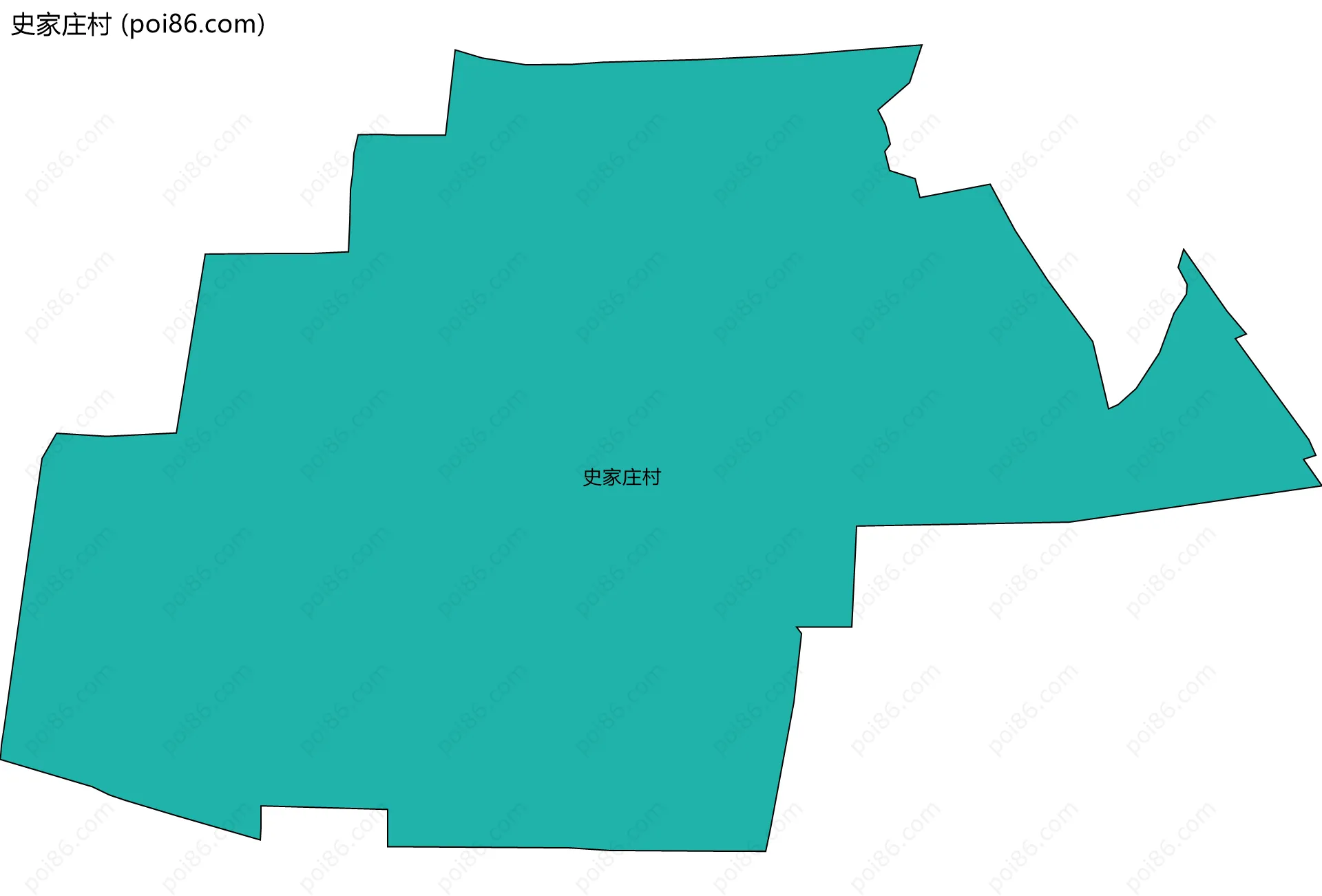 史家庄村边界地图