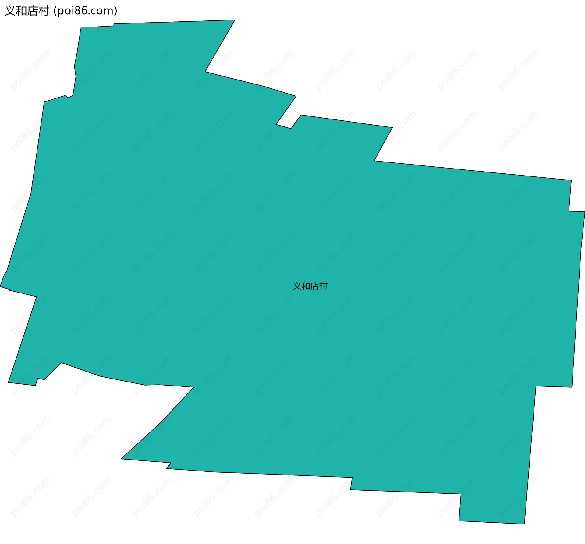 义和店村边界地图