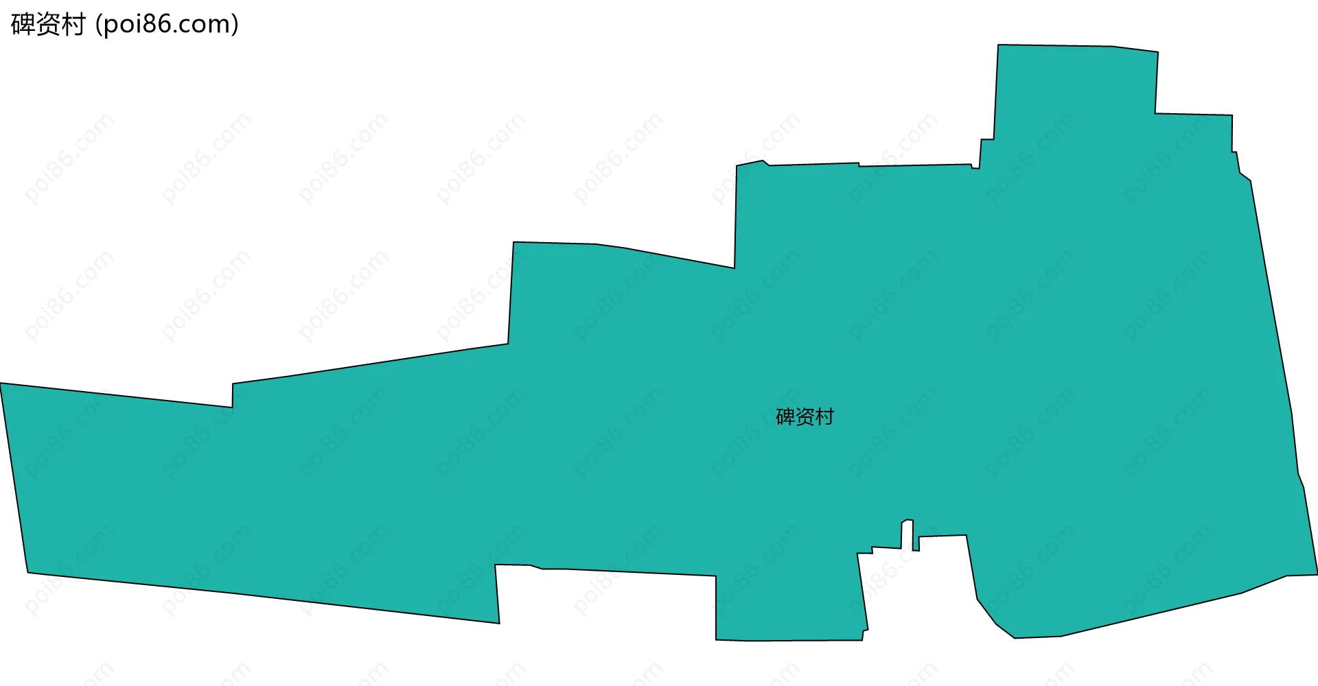 碑资村边界地图