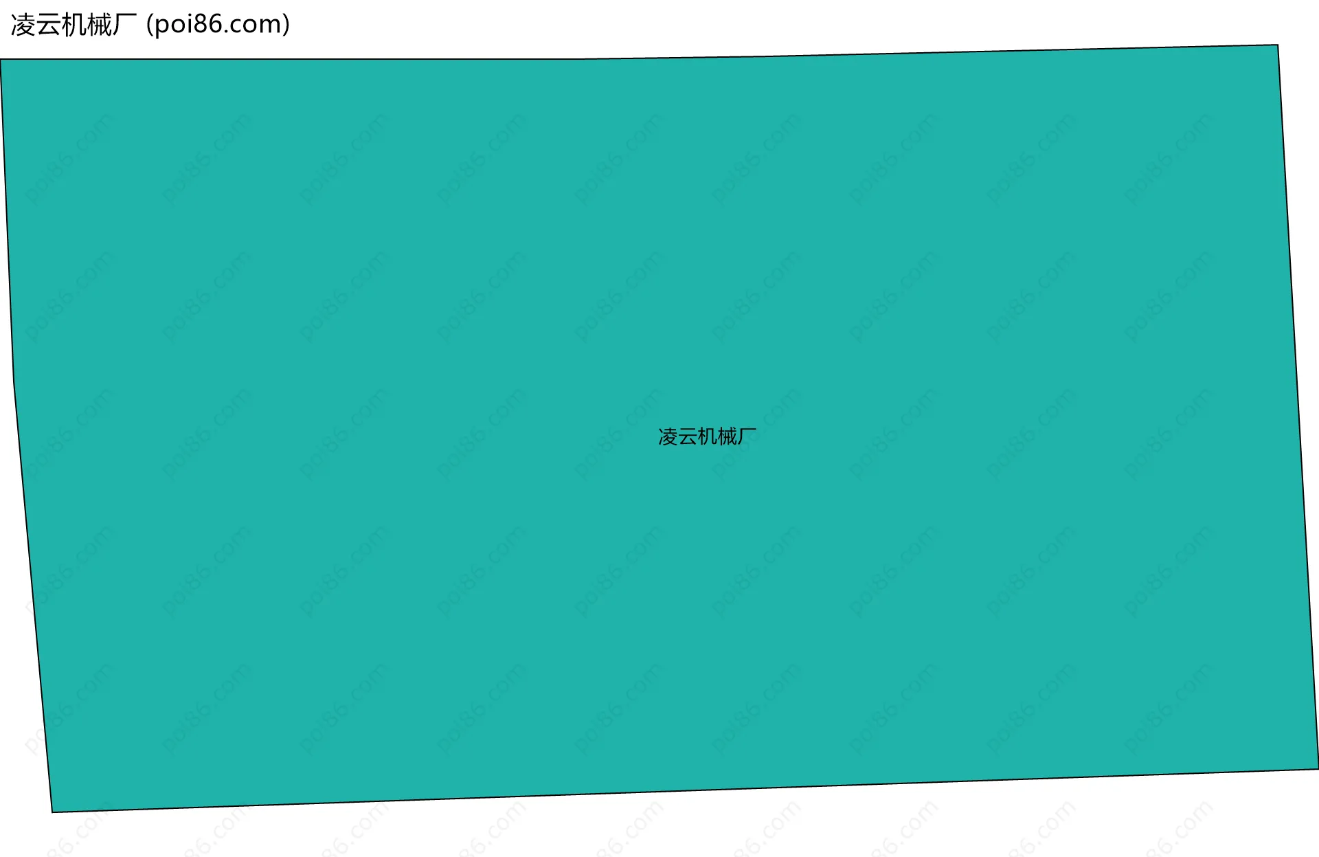 凌云机械厂边界地图