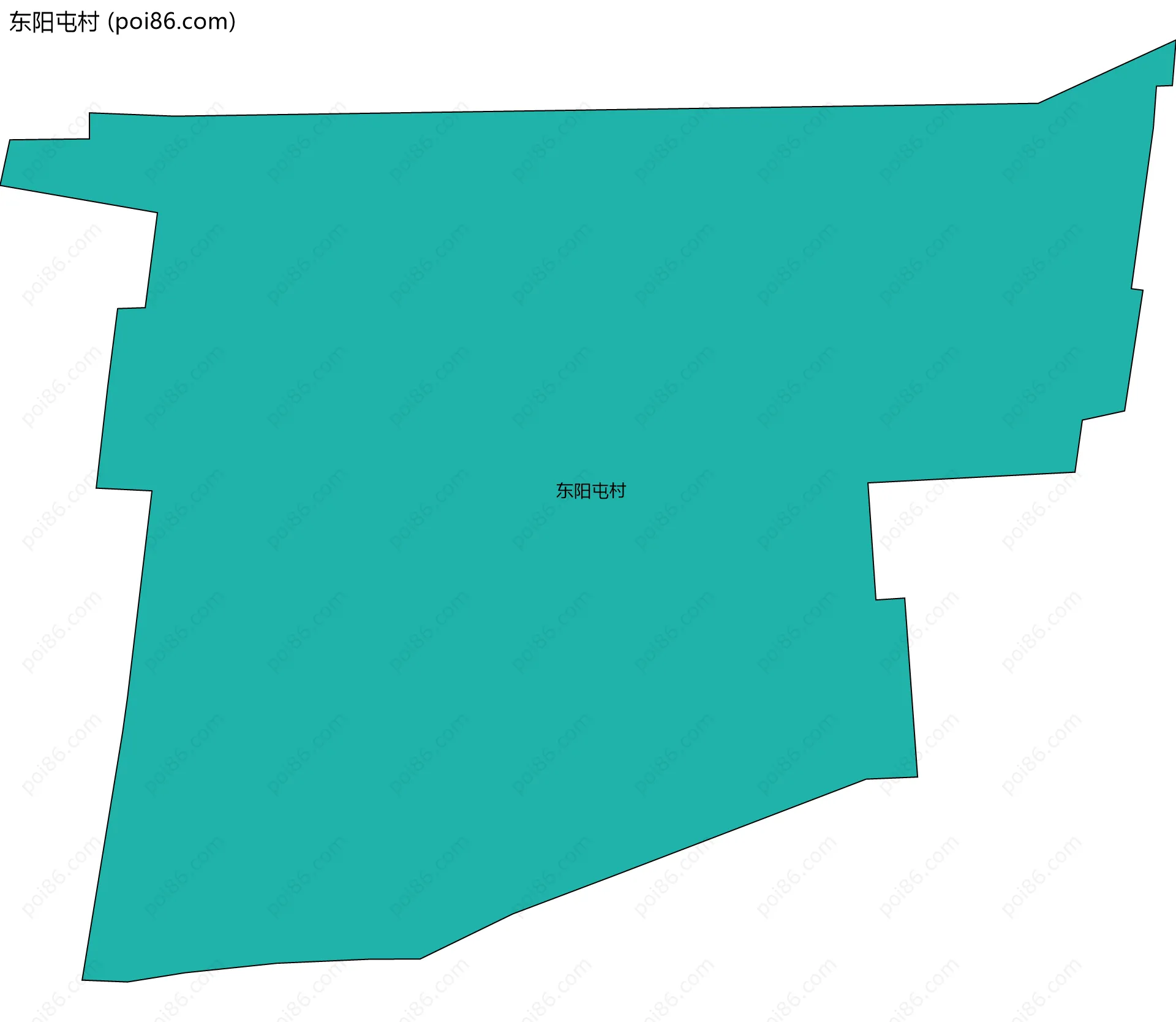 东阳屯村边界地图