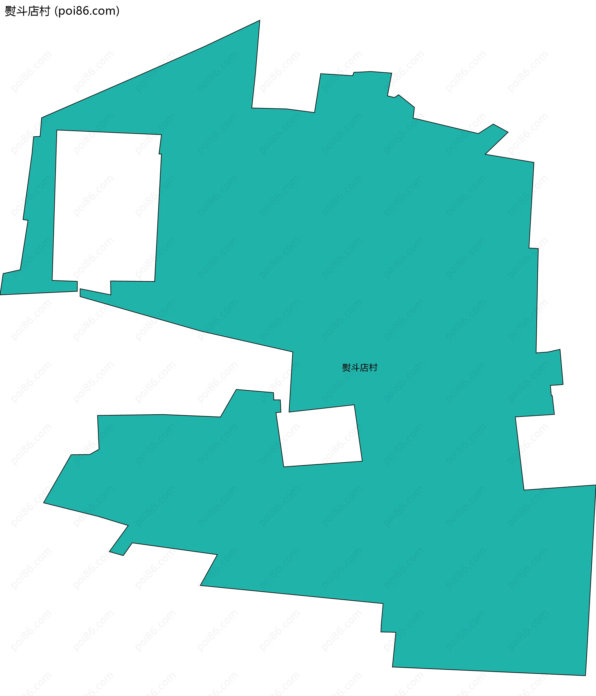 熨斗店村边界地图