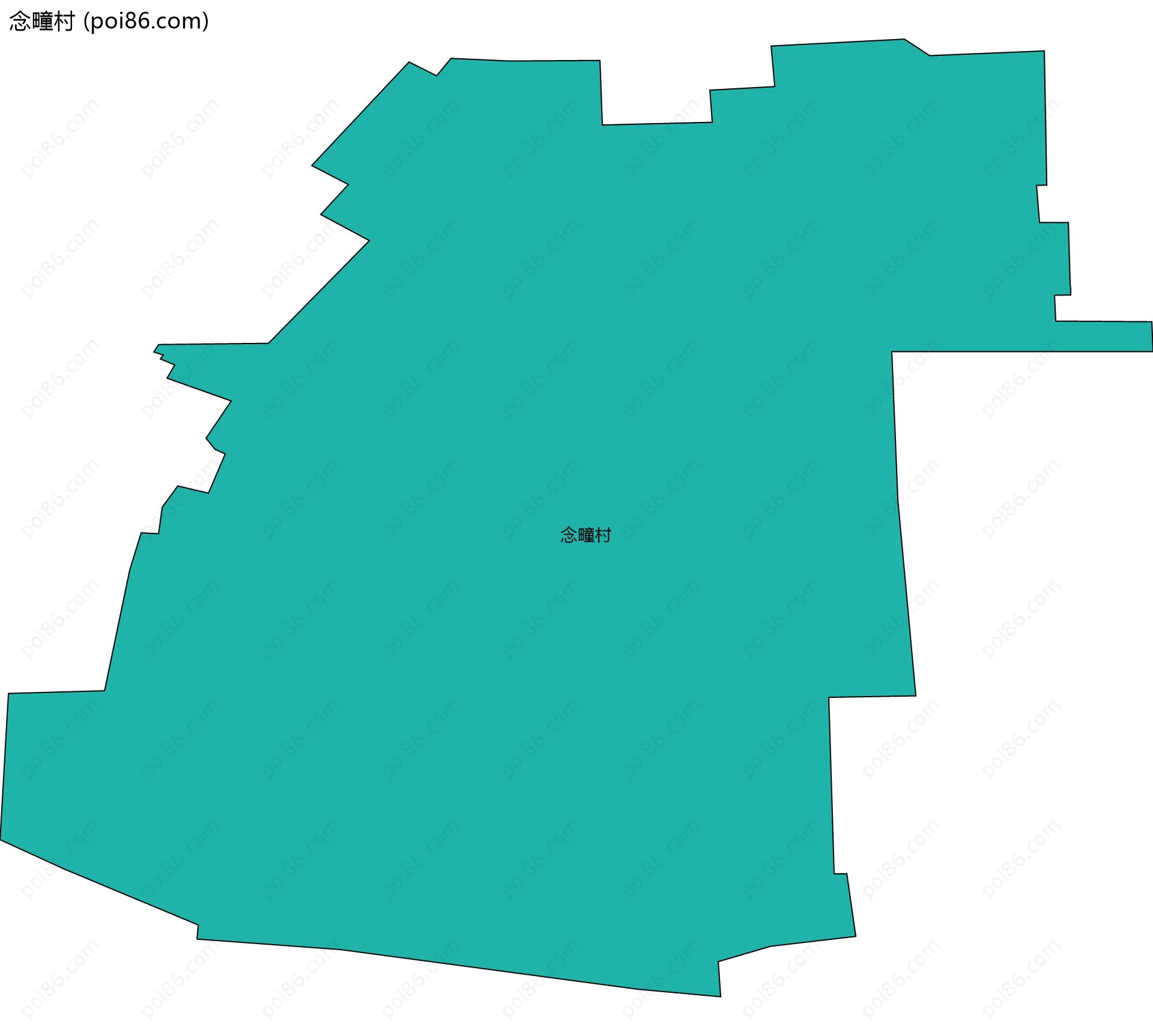 念疃村边界地图