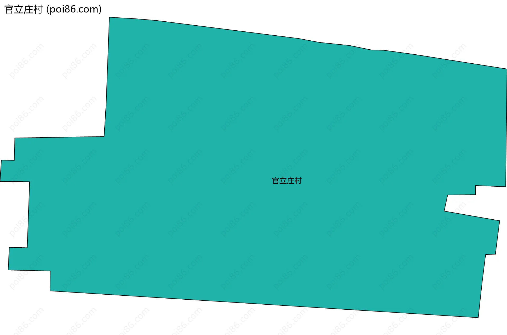 官立庄村边界地图