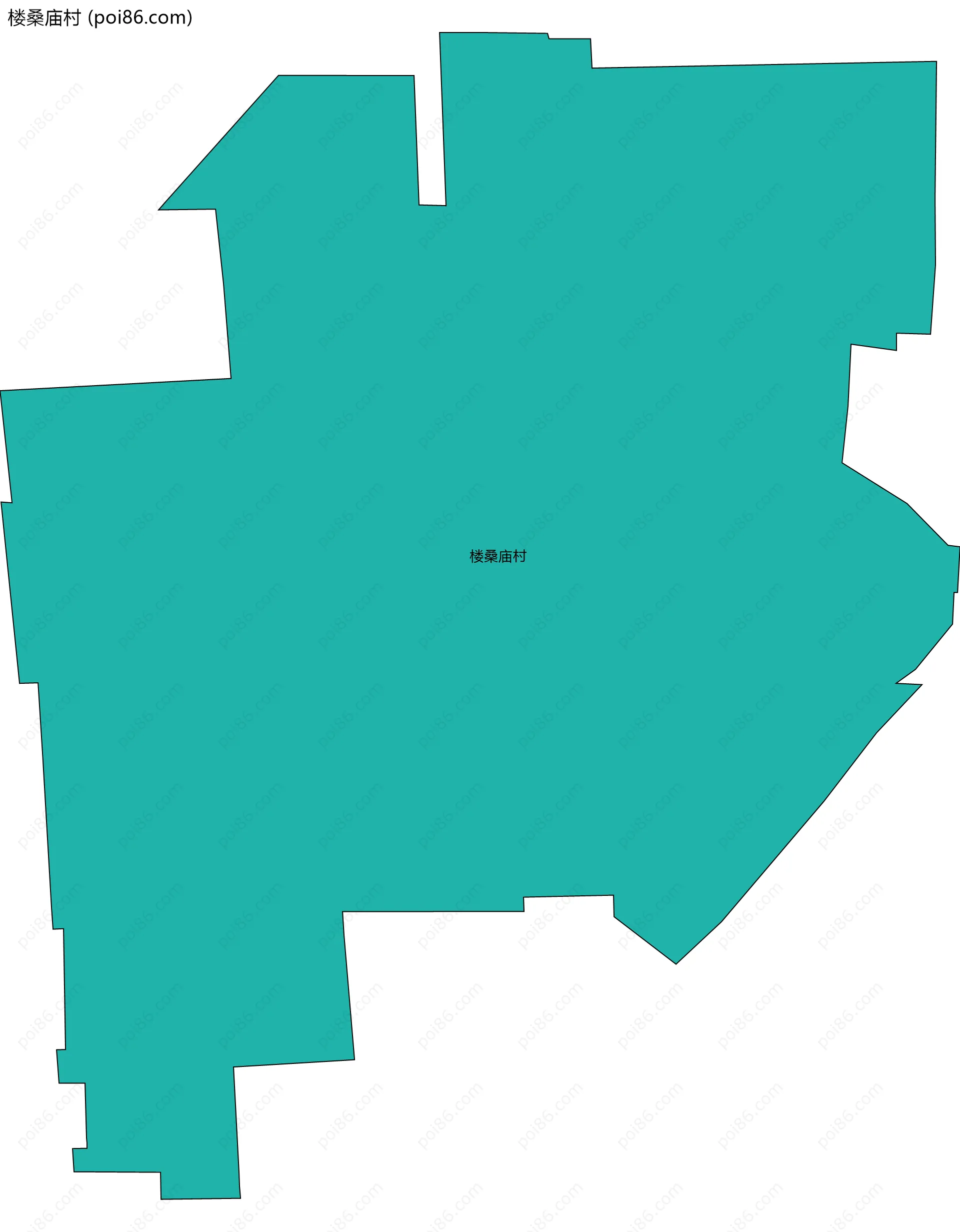 楼桑庙村边界地图