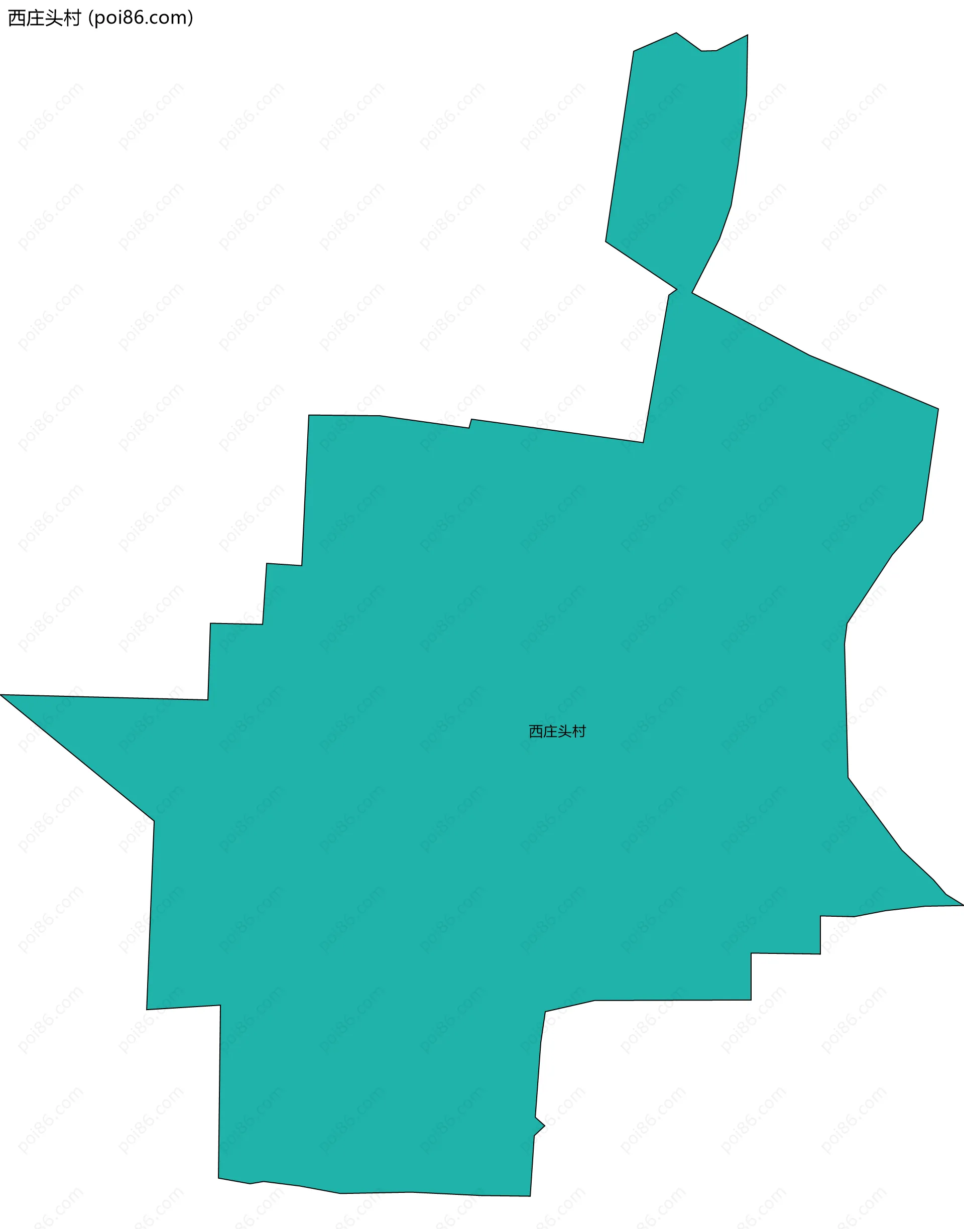 西庄头村边界地图