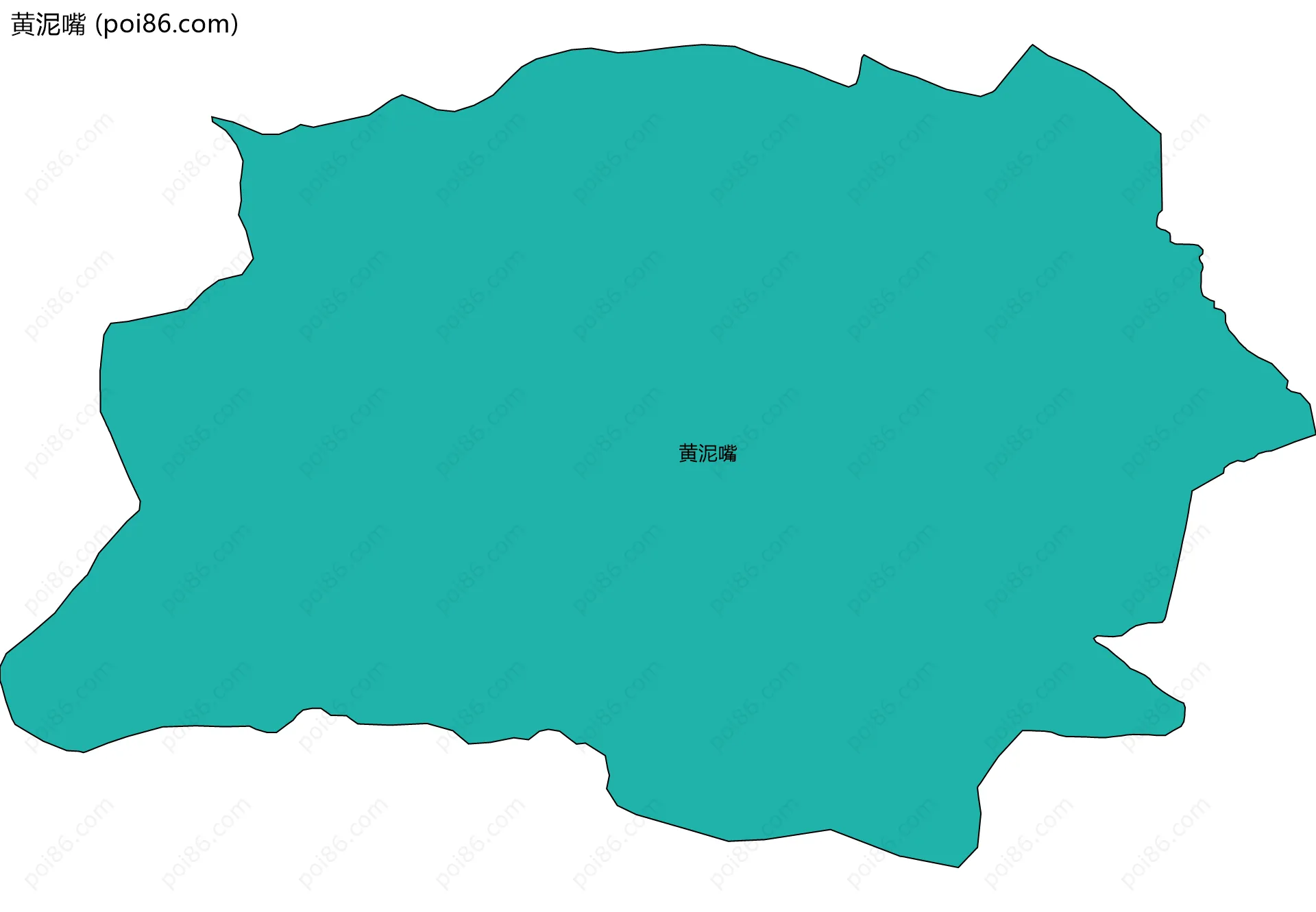 黄泥嘴边界地图