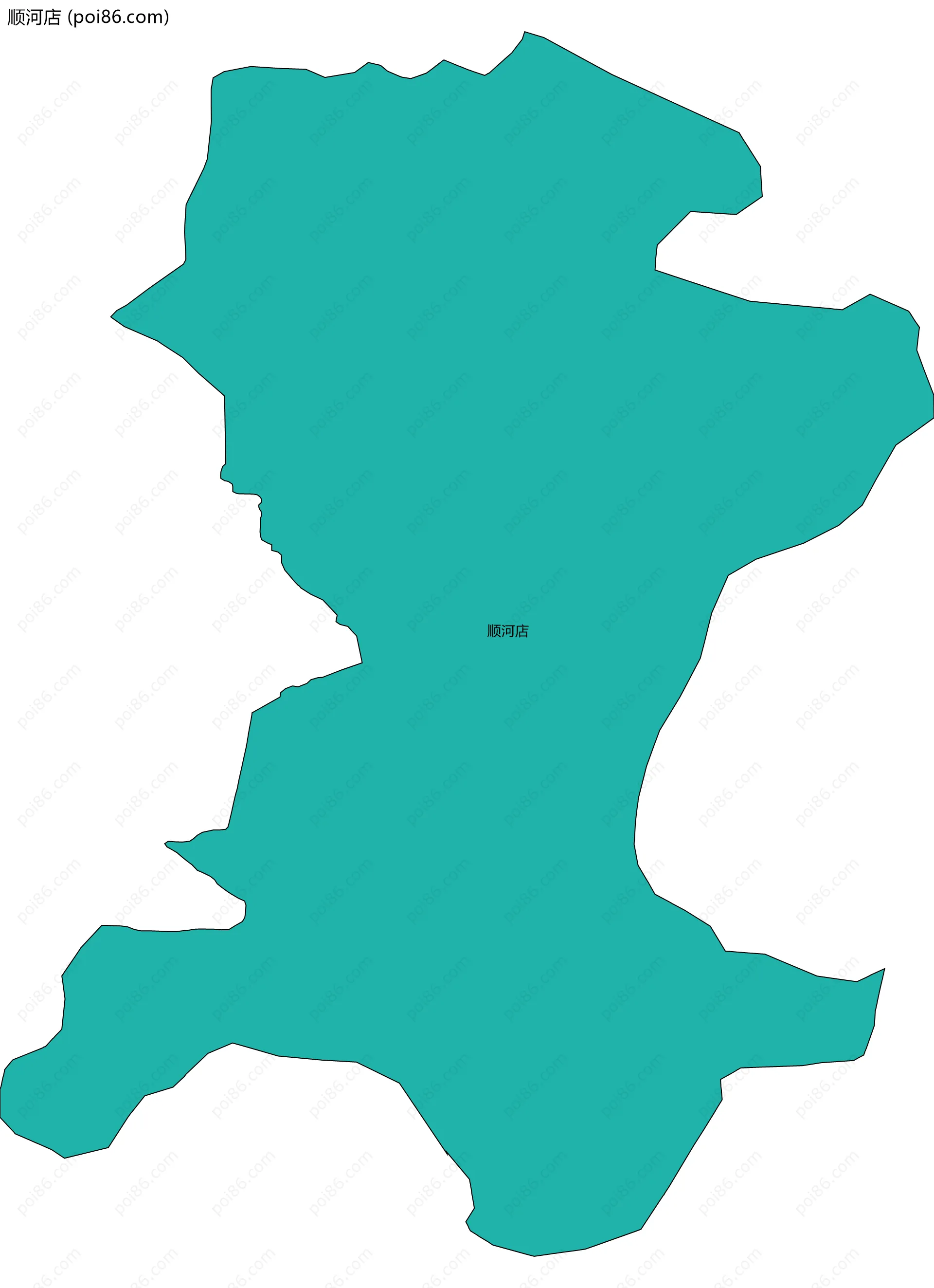 顺河店边界地图