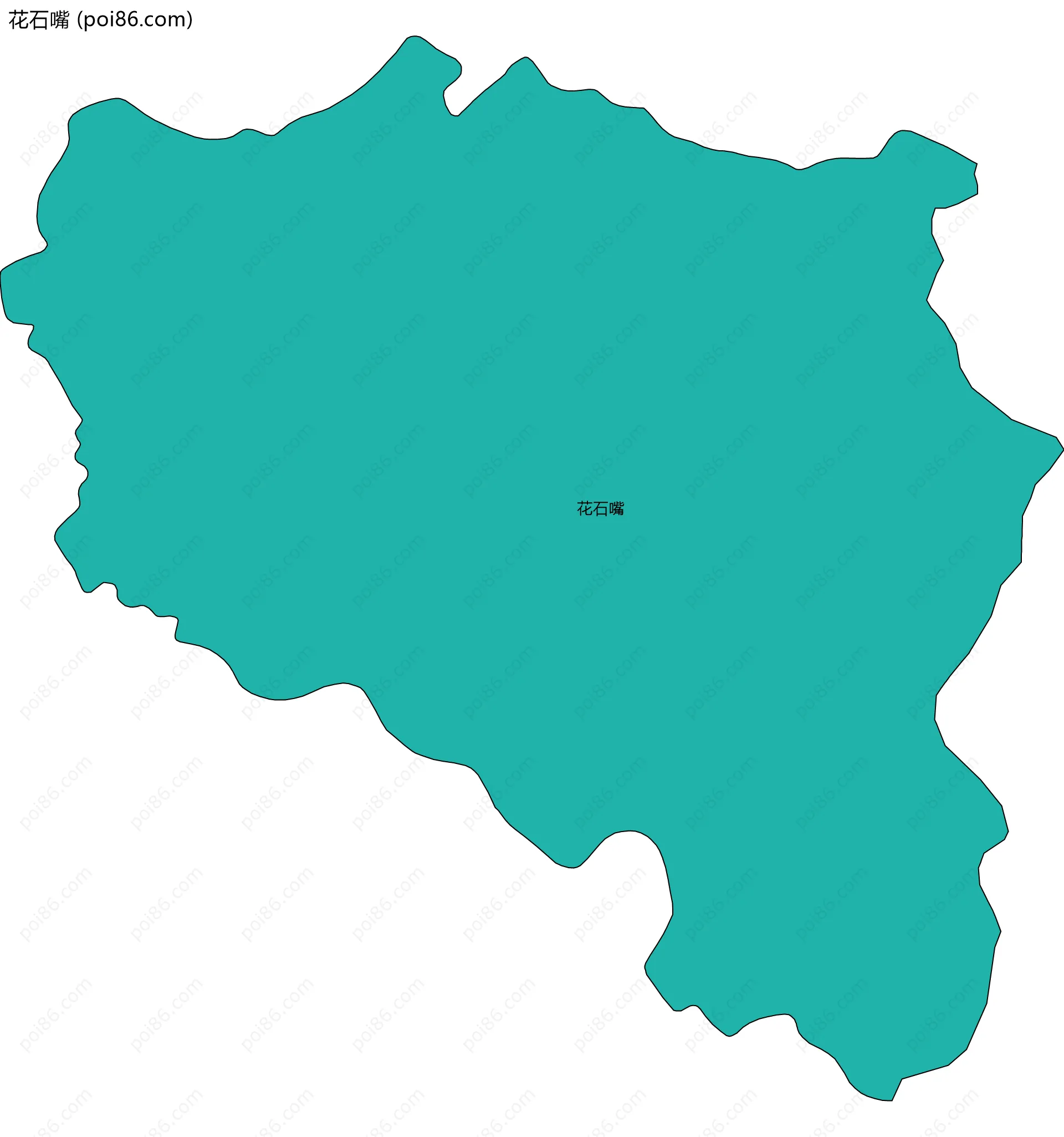 花石嘴边界地图