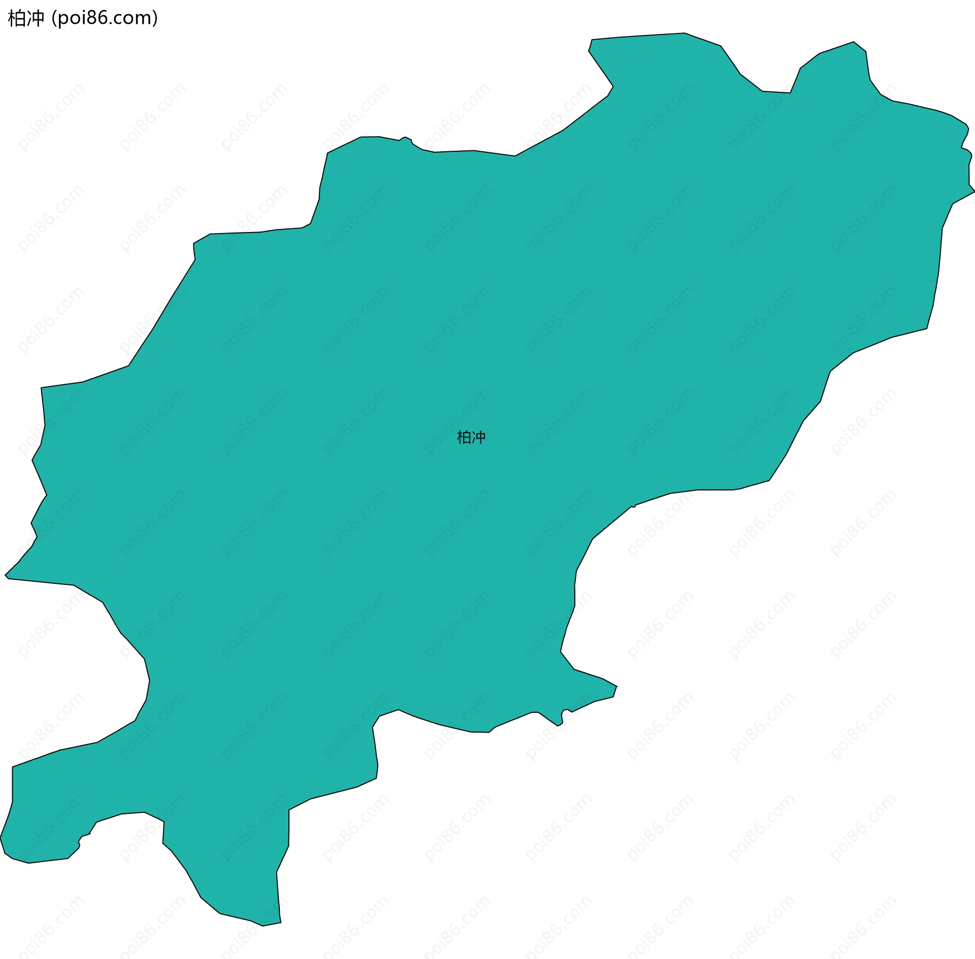 柏冲边界地图