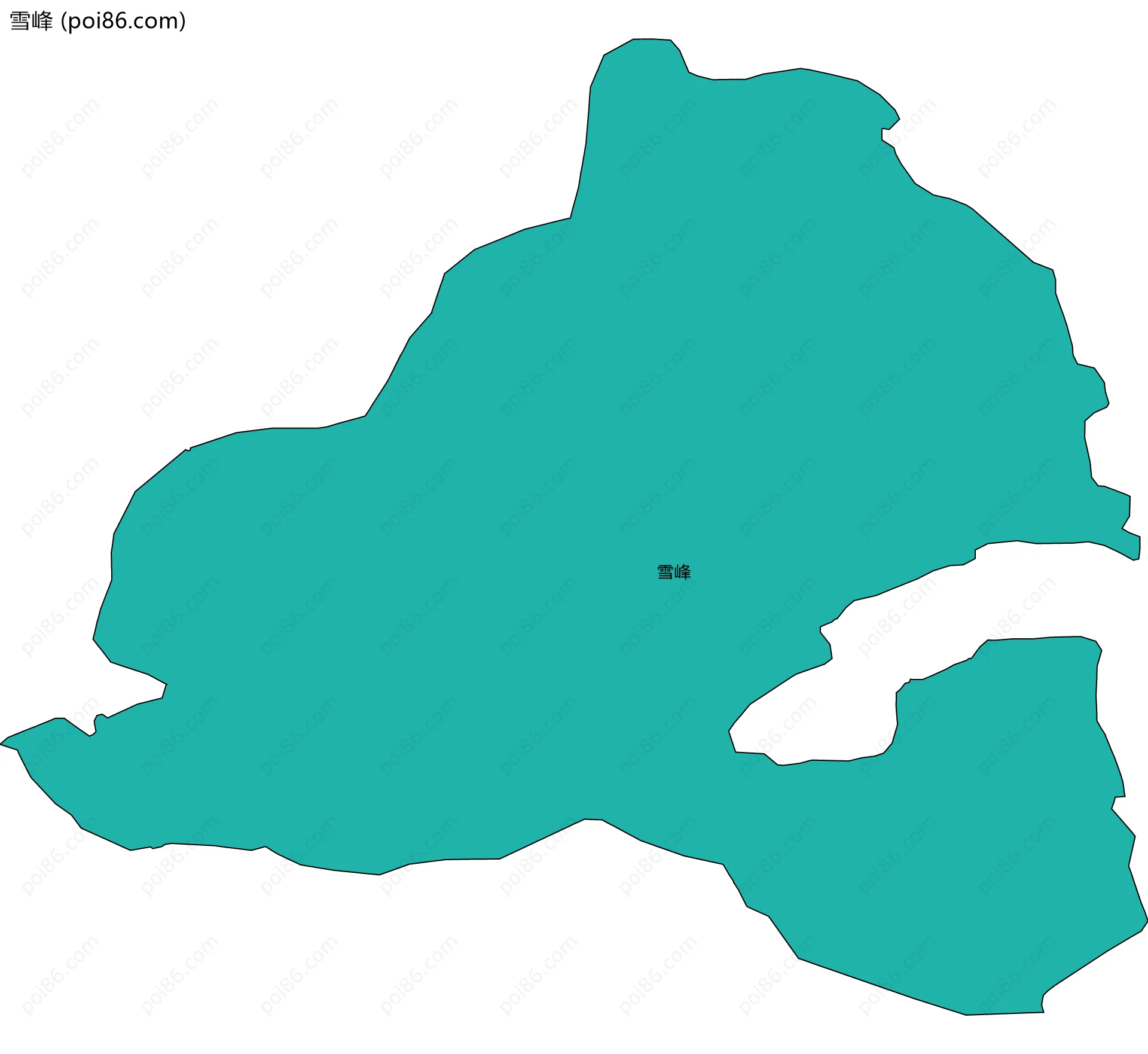 雪峰边界地图