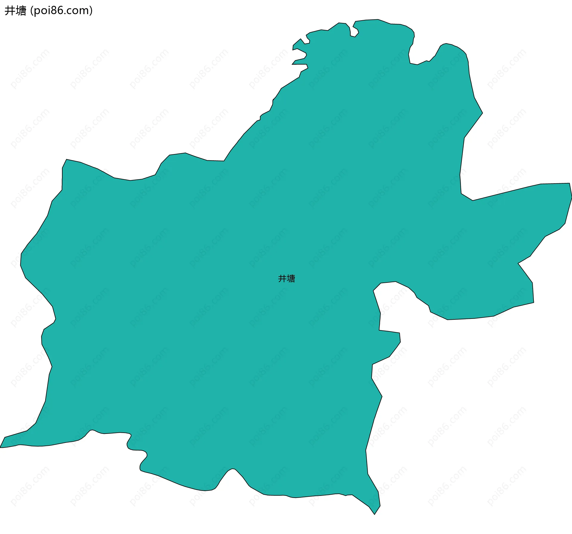 井塘边界地图