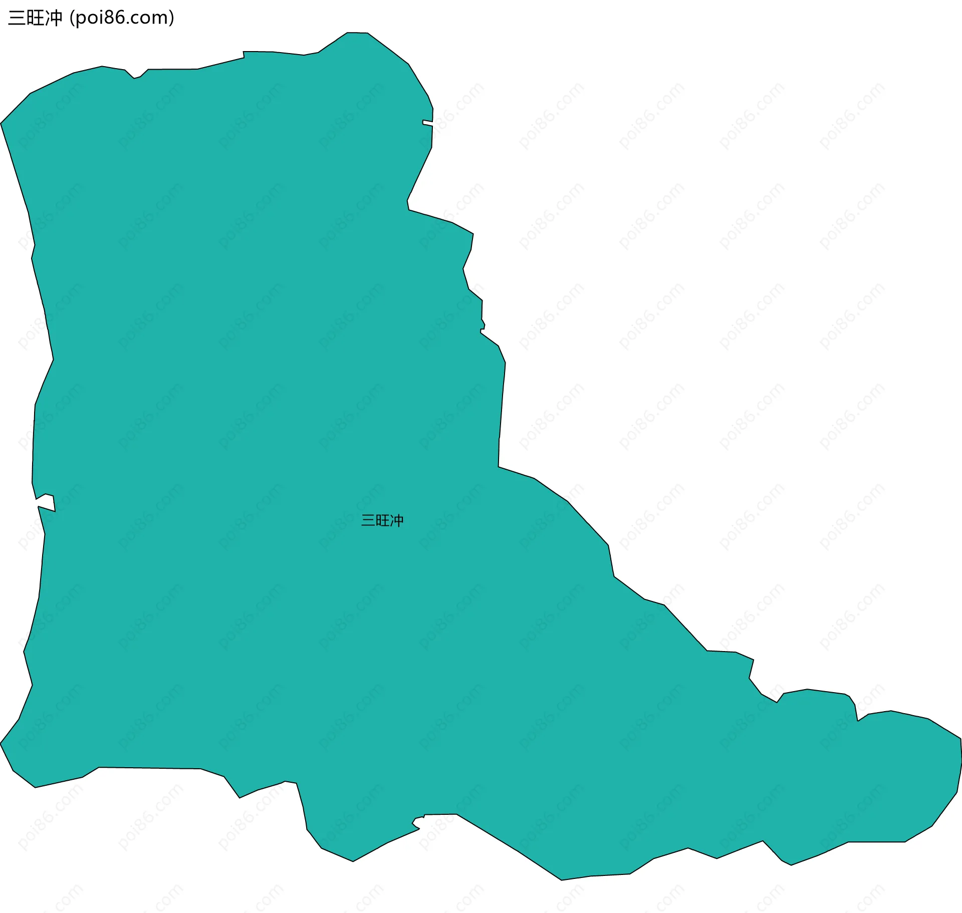 三旺冲边界地图