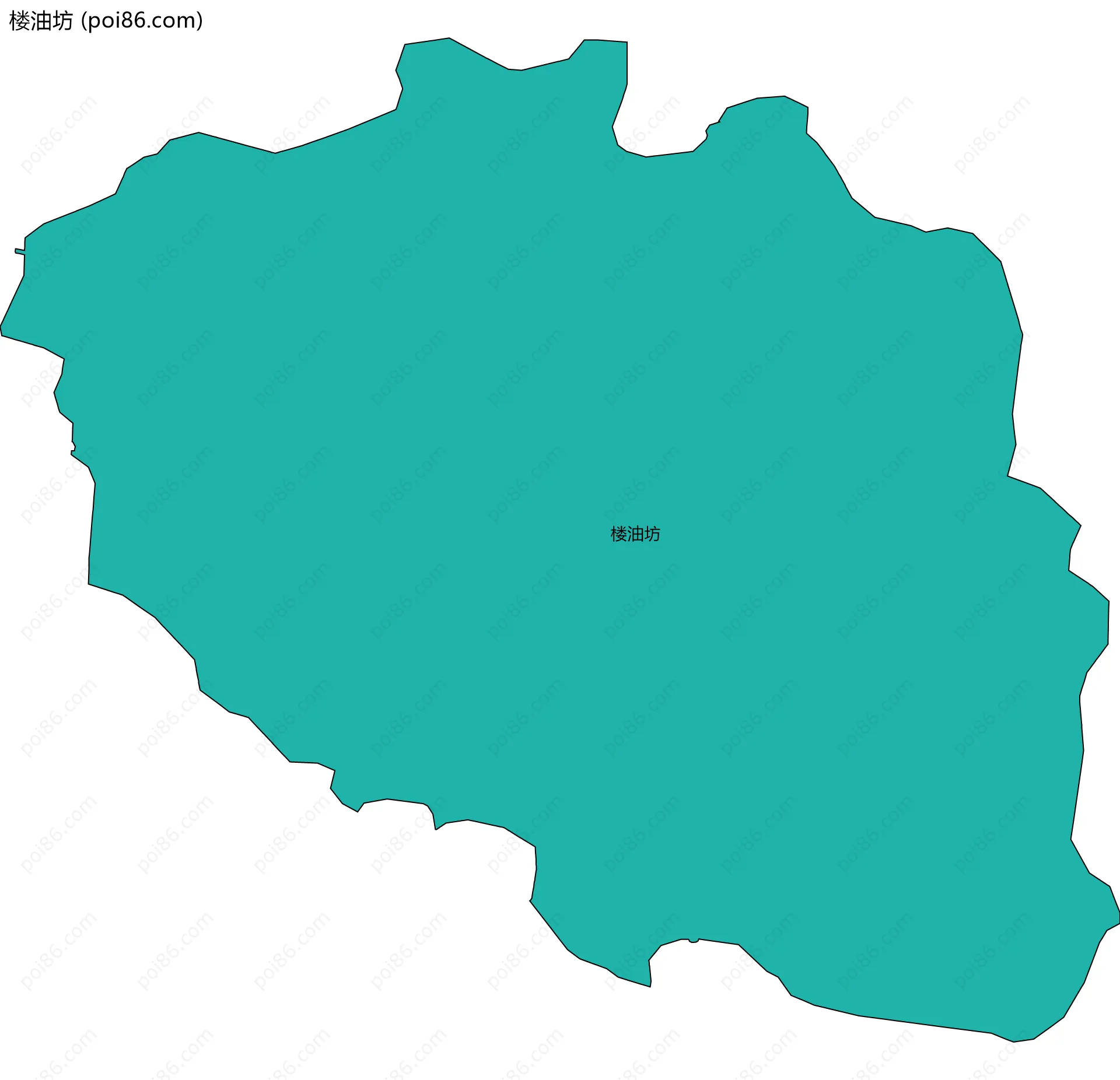 楼油坊边界地图