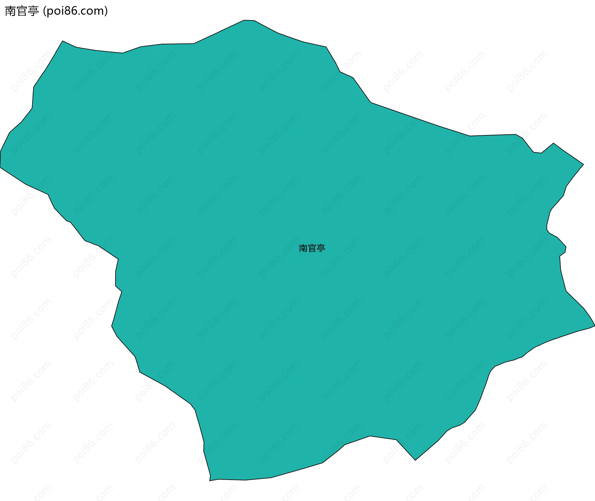 南官亭边界地图