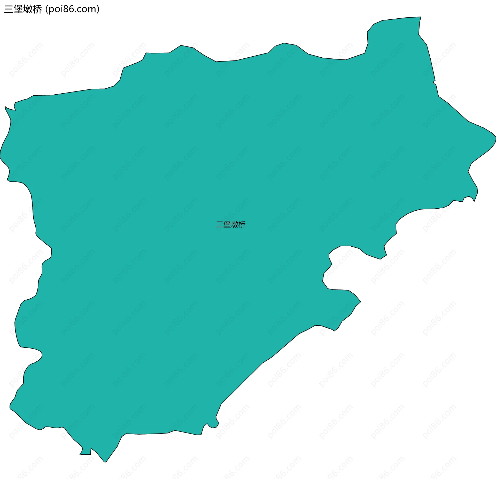 三堡墩桥边界地图