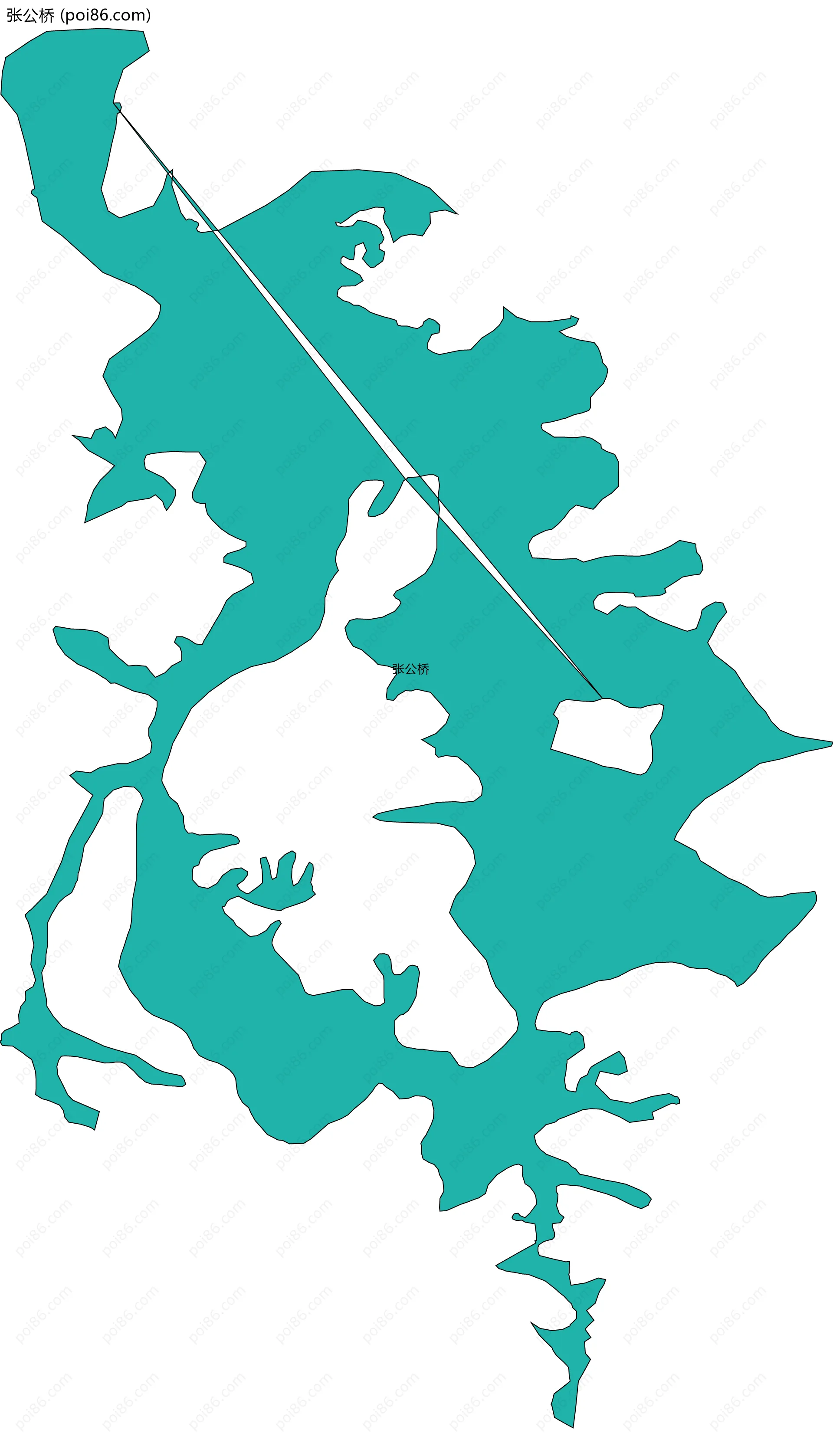 张公桥边界地图