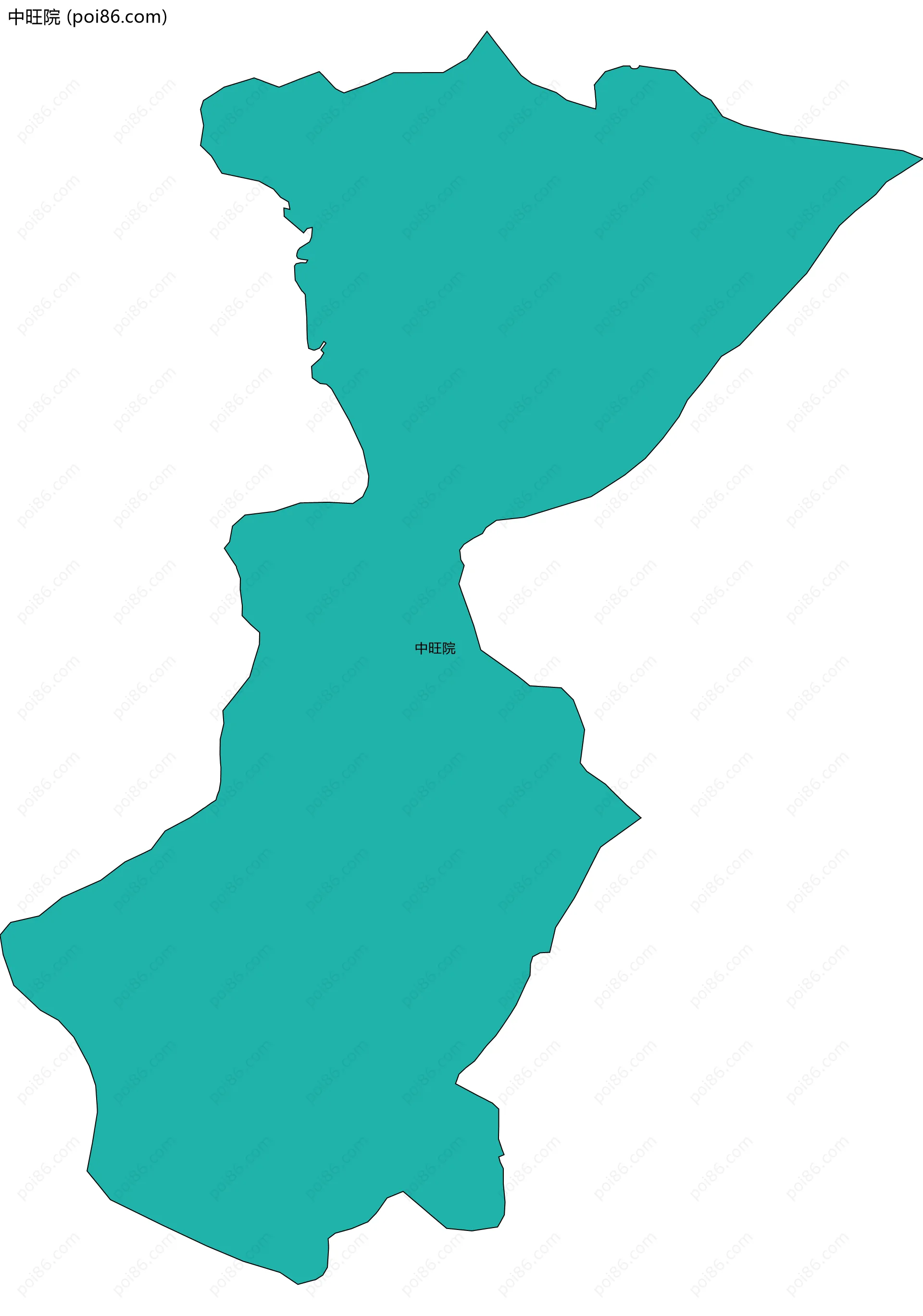 中旺院边界地图