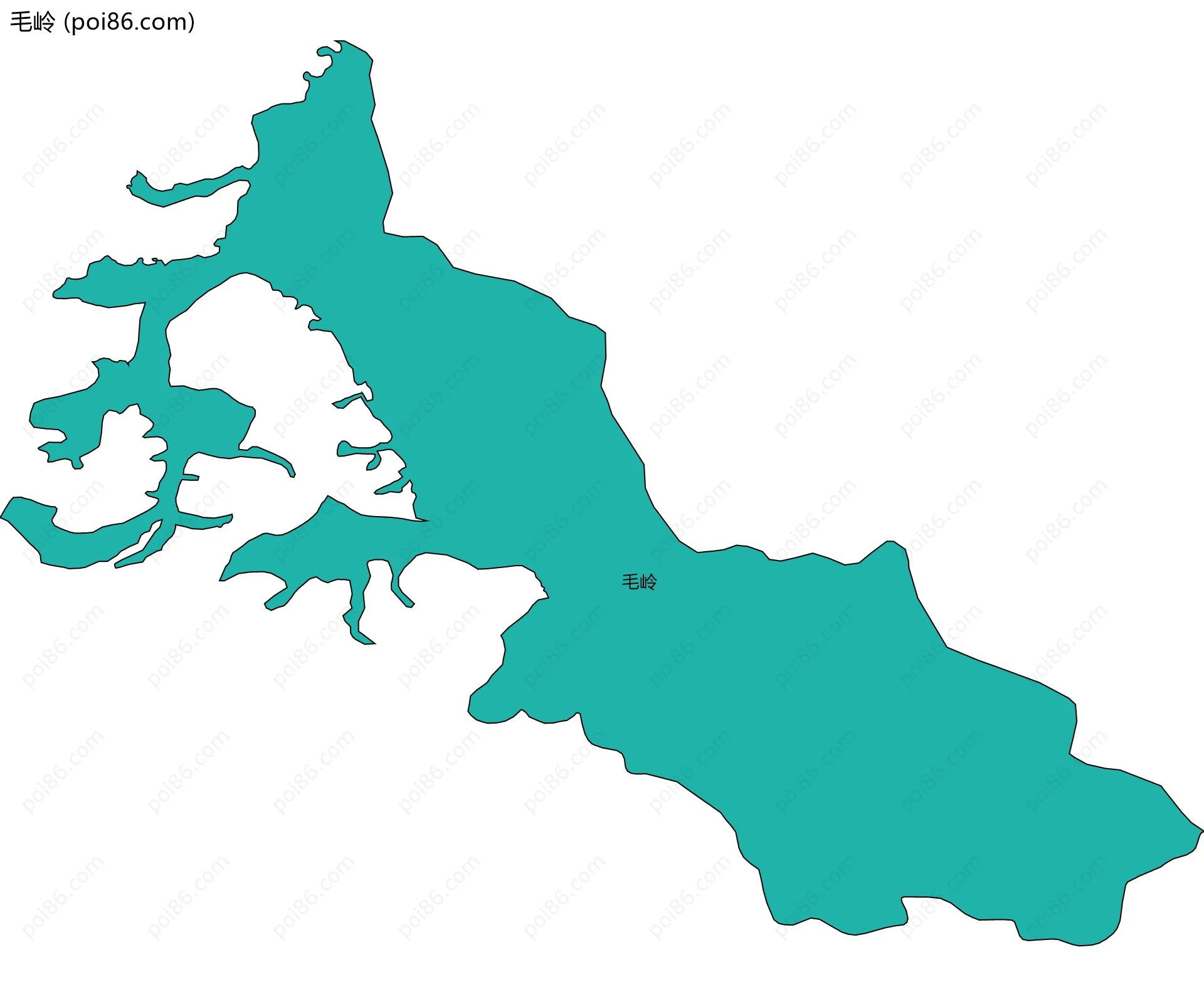 毛岭边界地图