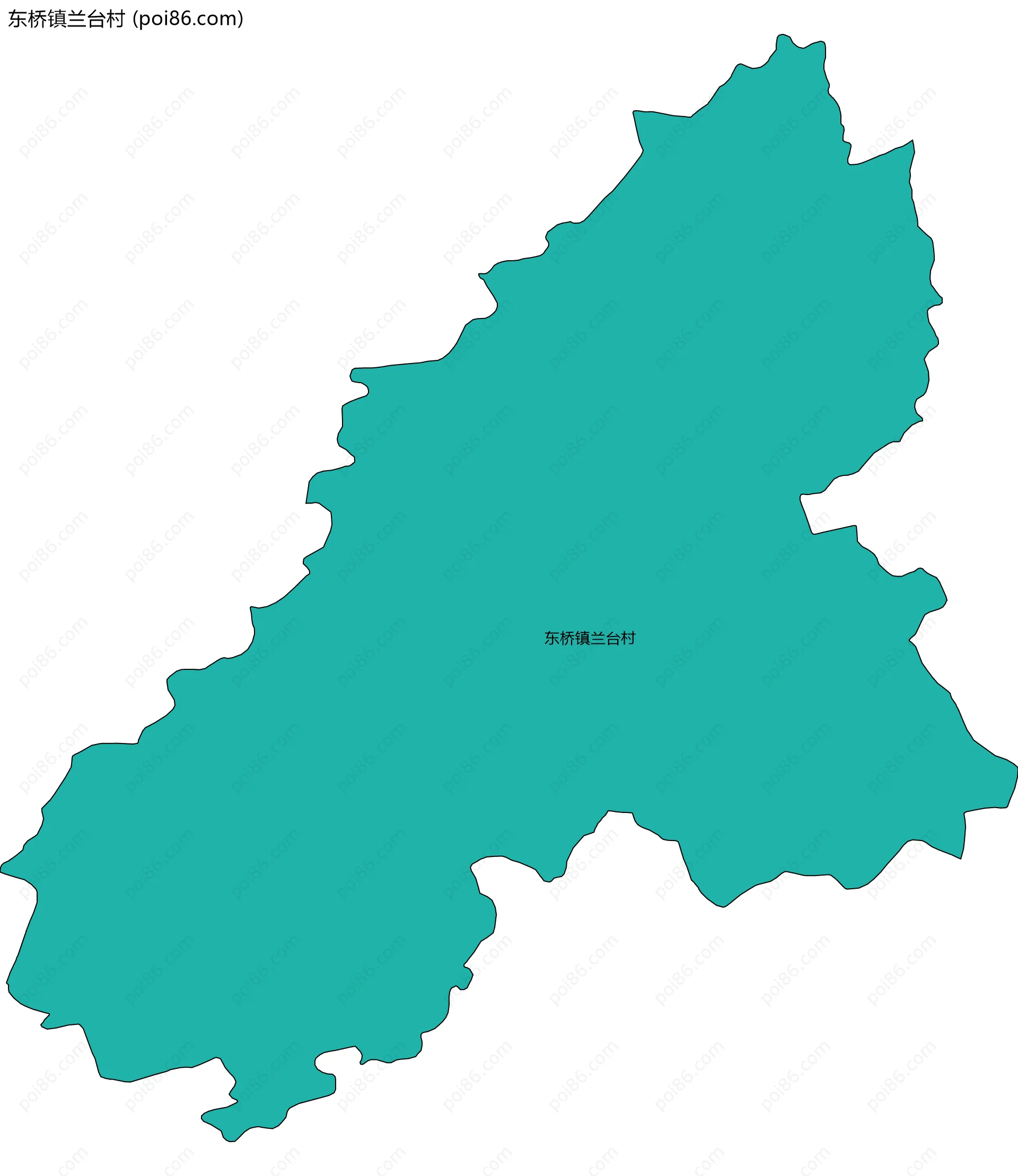东桥镇兰台村边界地图